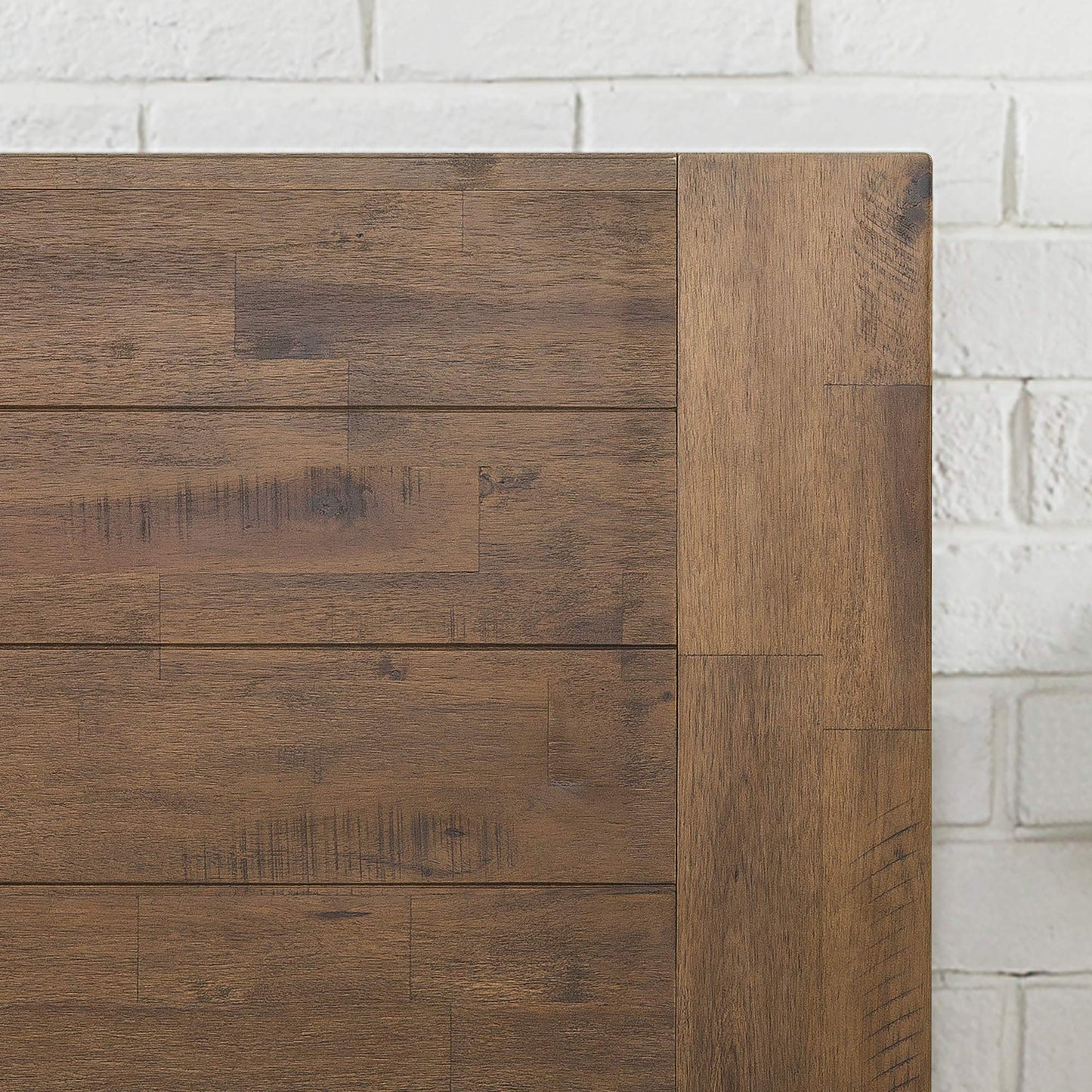 Wood Platform Bed Frame with Headboard