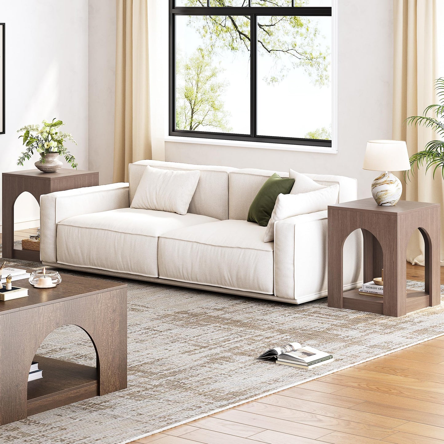 2-Tier Storage End Side Table