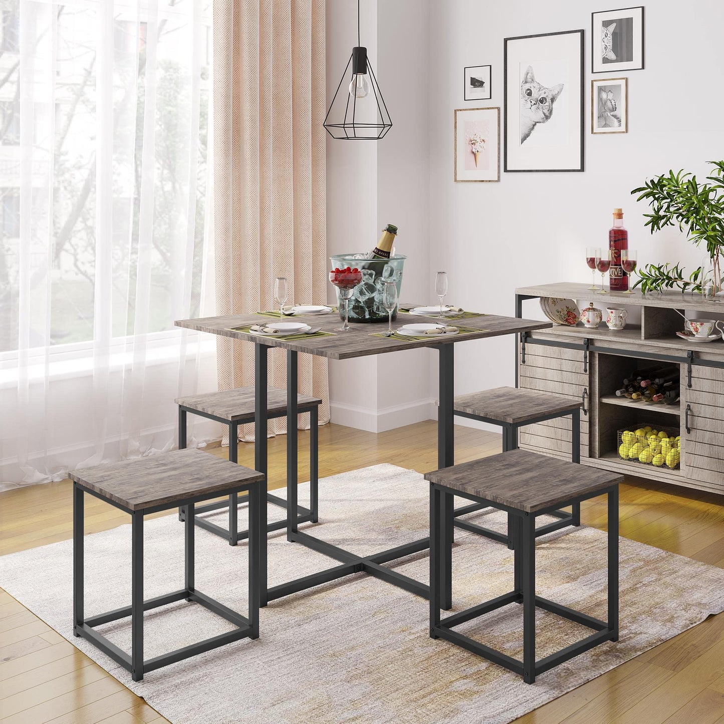Industrial Style Dining Table