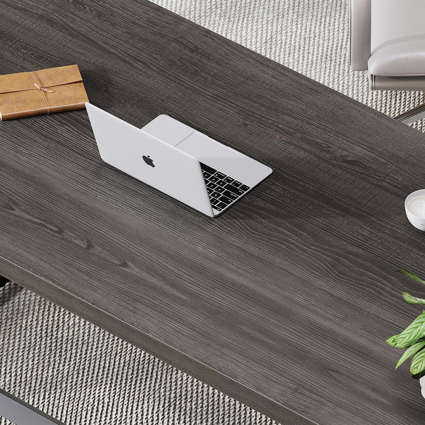 Dark Gray Computer Desk