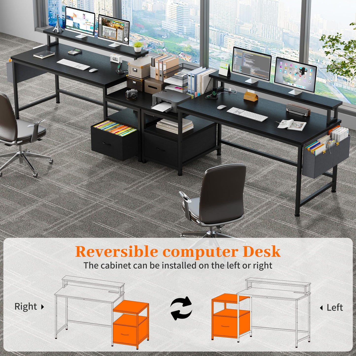 Black Computer Desk