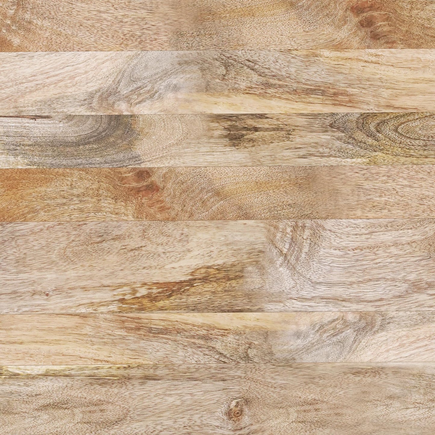 Natural Solid Mango Wood 38 inch Wide Round Modern
