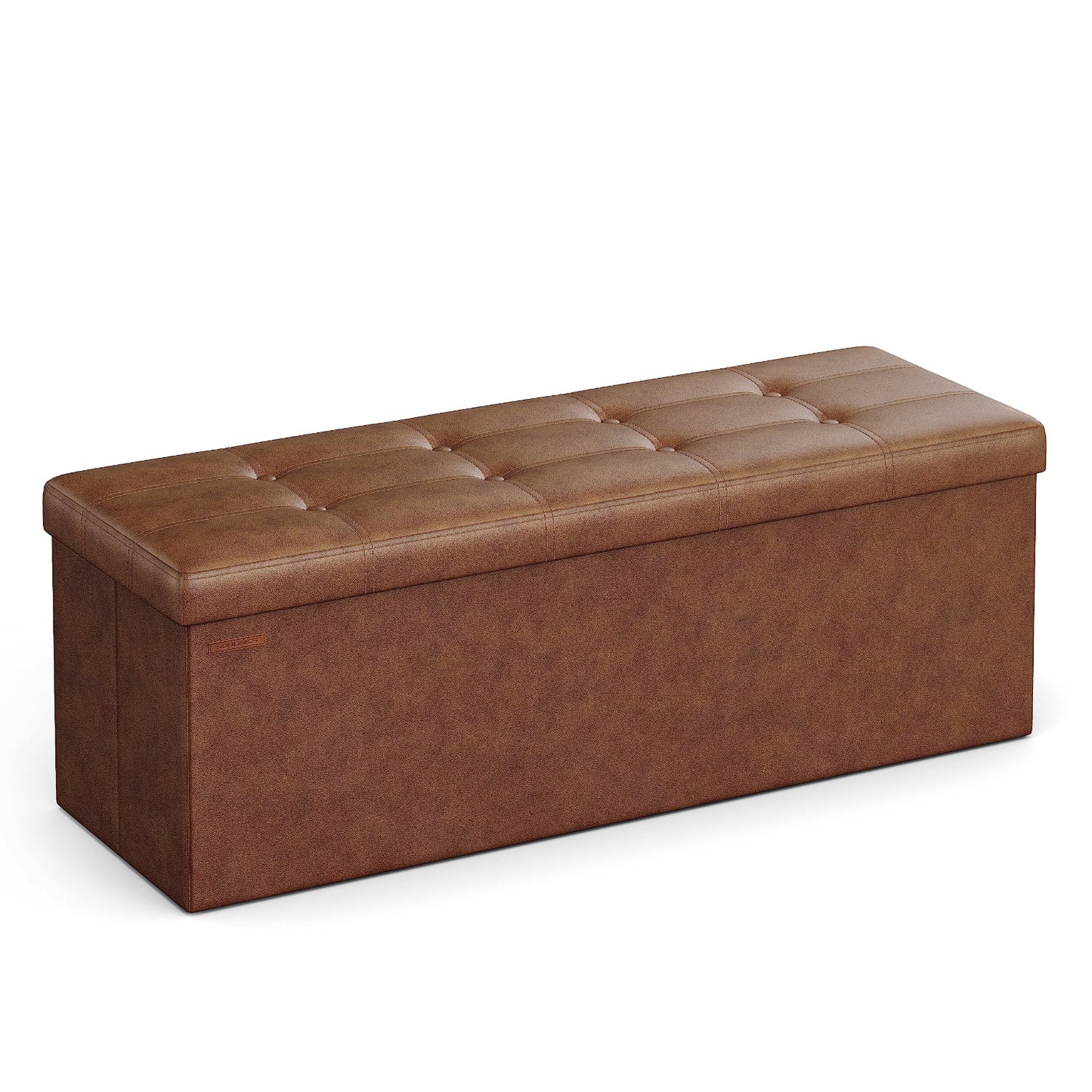 43 Inches Folding Storage Ottoman Bench