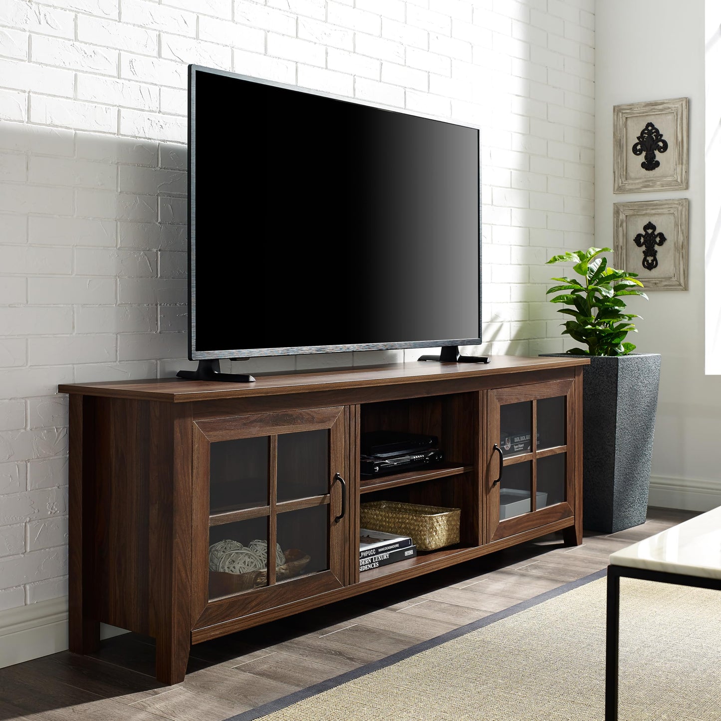 Dark Walnut - 80 inch TV Stand