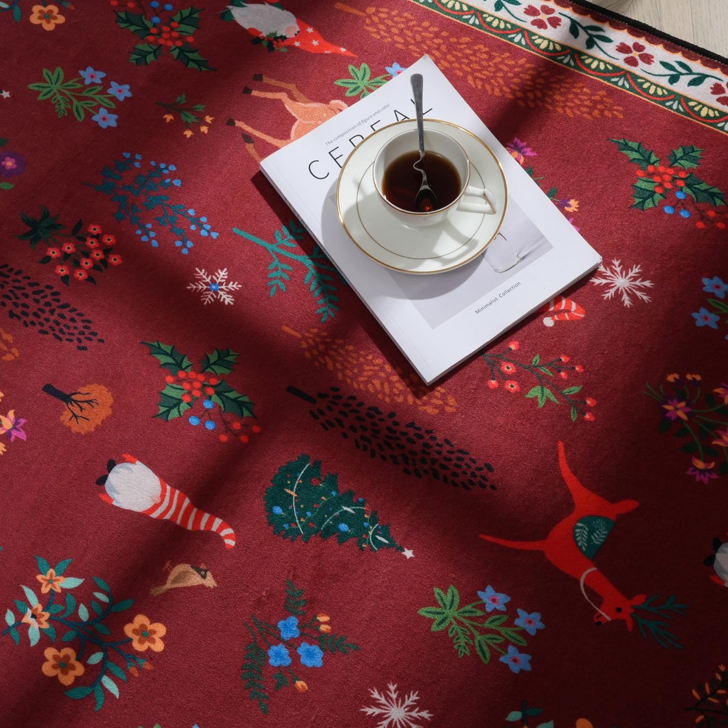 Santa Claus Red Rugs