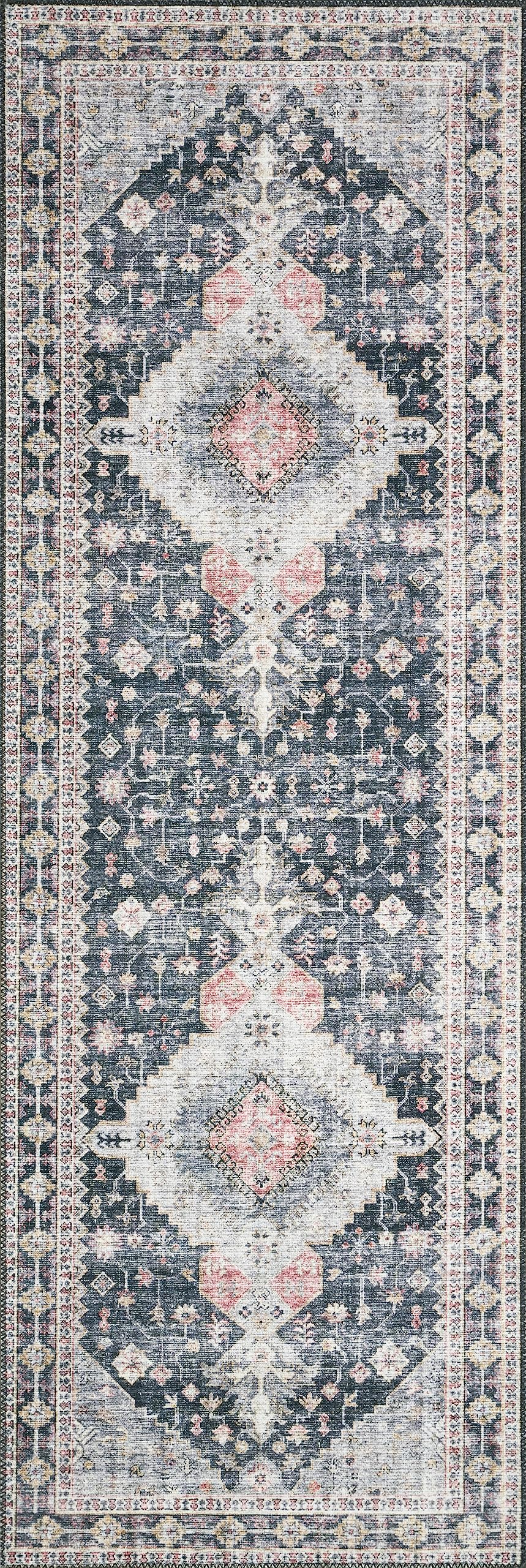 Charcoal/Multi Area Rug