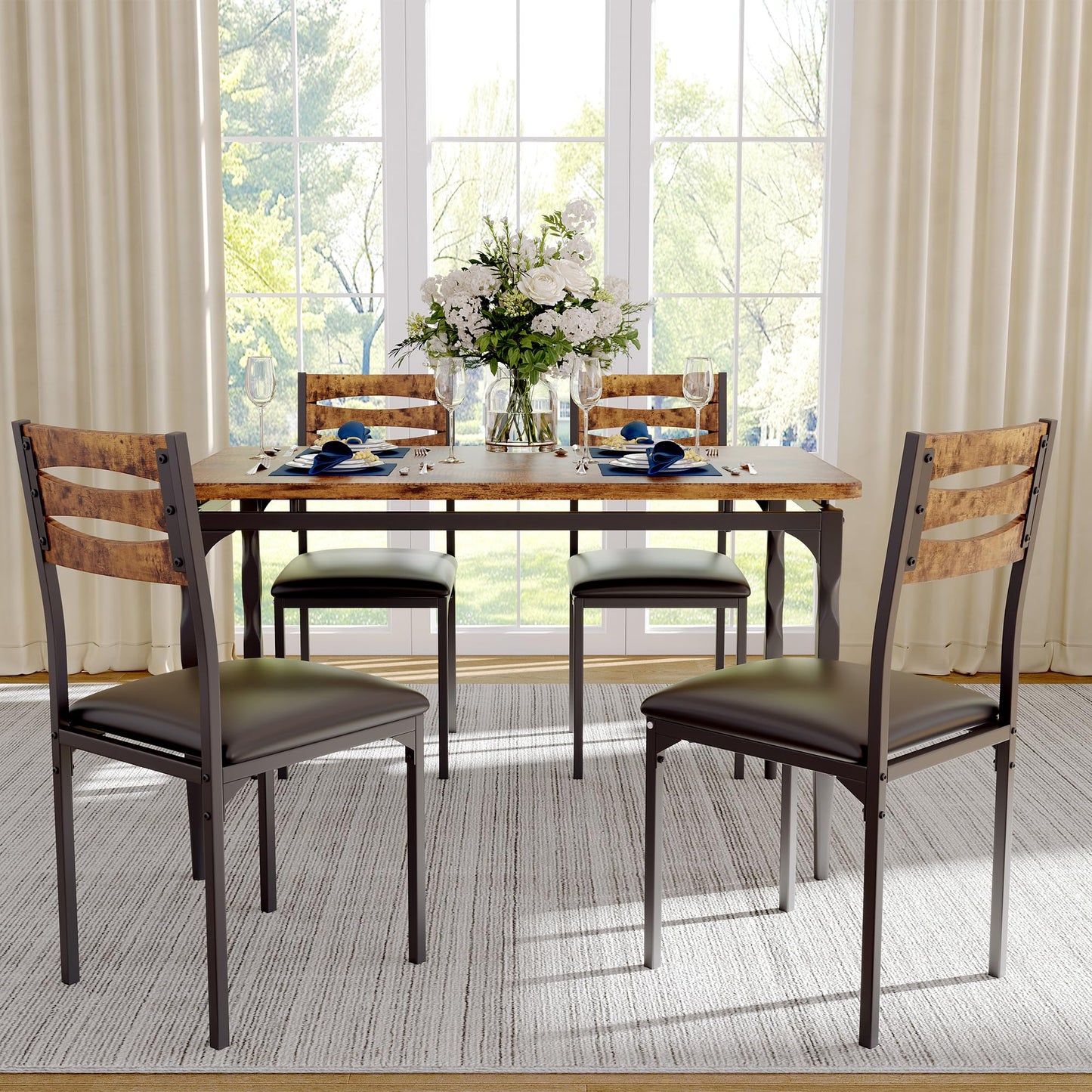 5 Piece Dining Table Set