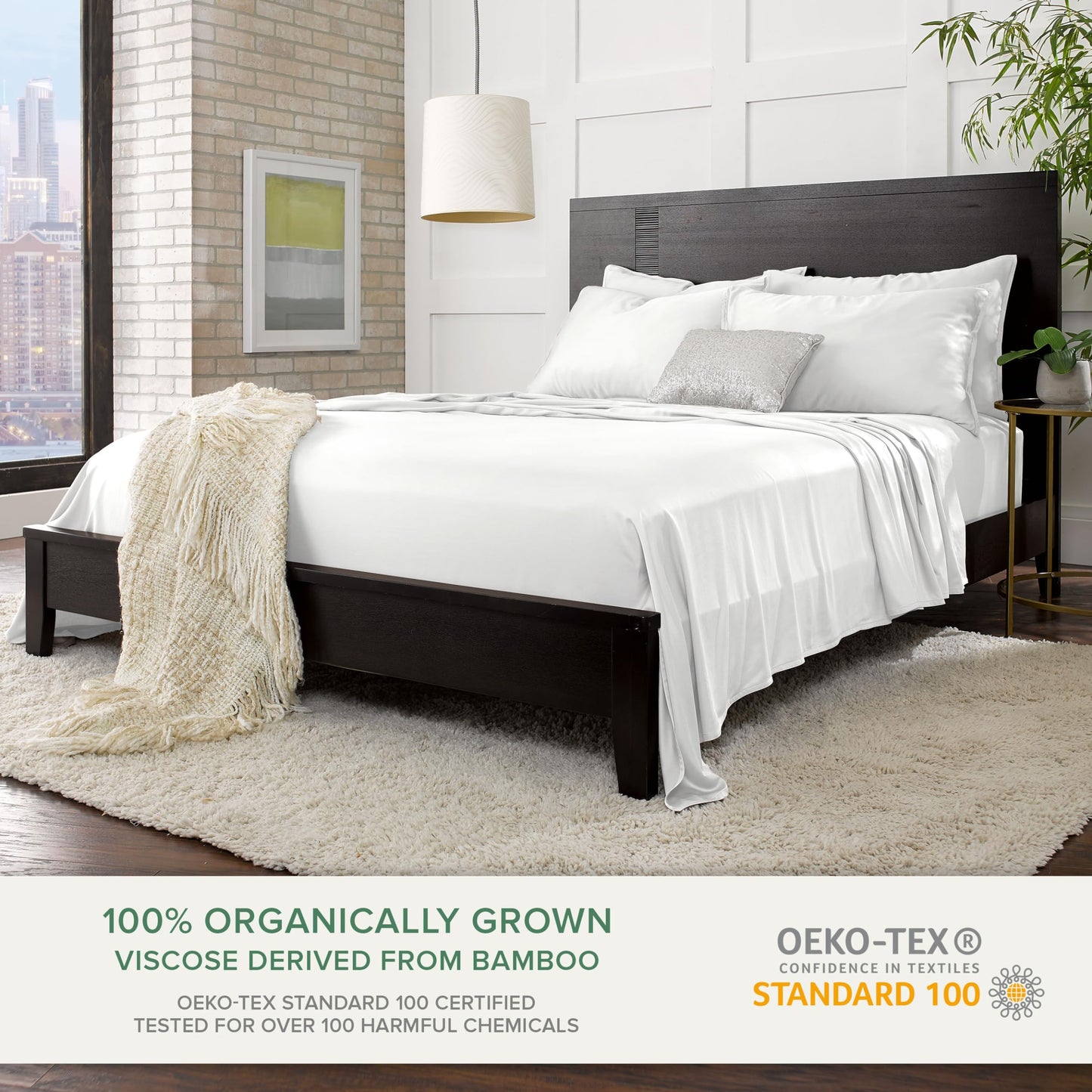 Bamboo bed sheet set