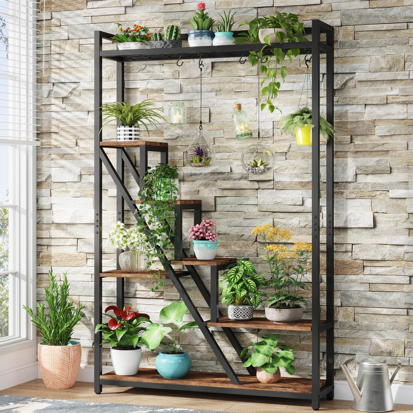 7-Tier Large Plant Rack for Indoor, Garden, Balcony, Living Room