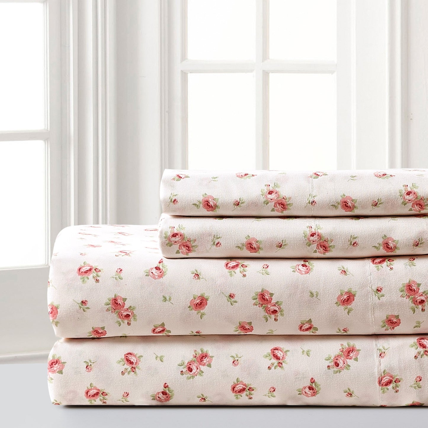 Modern Threads Silky Soft Microfiber and Wrinkle Free Sheets - Luxurious Microfiber Bed Sheets Includes Flat Sheet, Fitted Sheet with Deep Pockets, & Pillowcases Ivory, Full