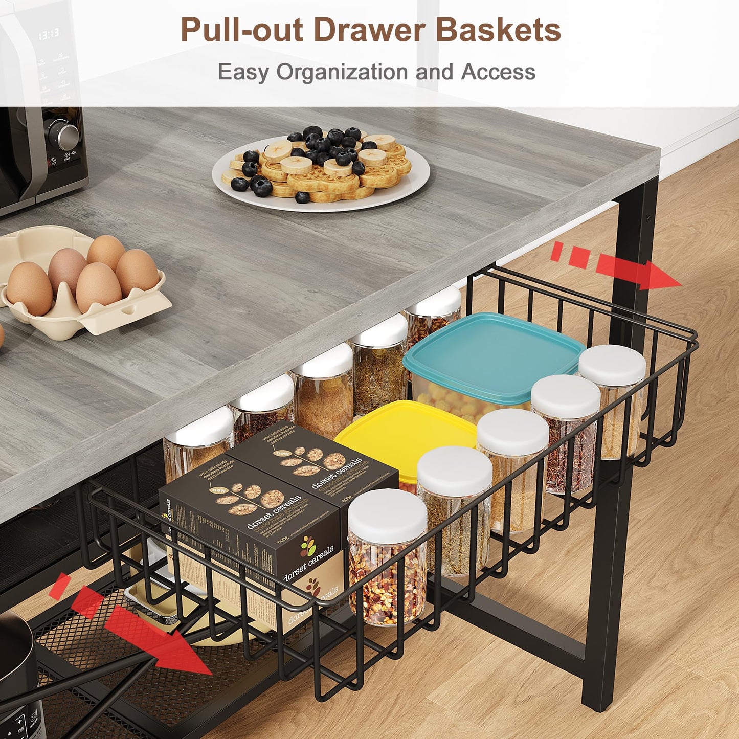 Grey Kitchen Rack