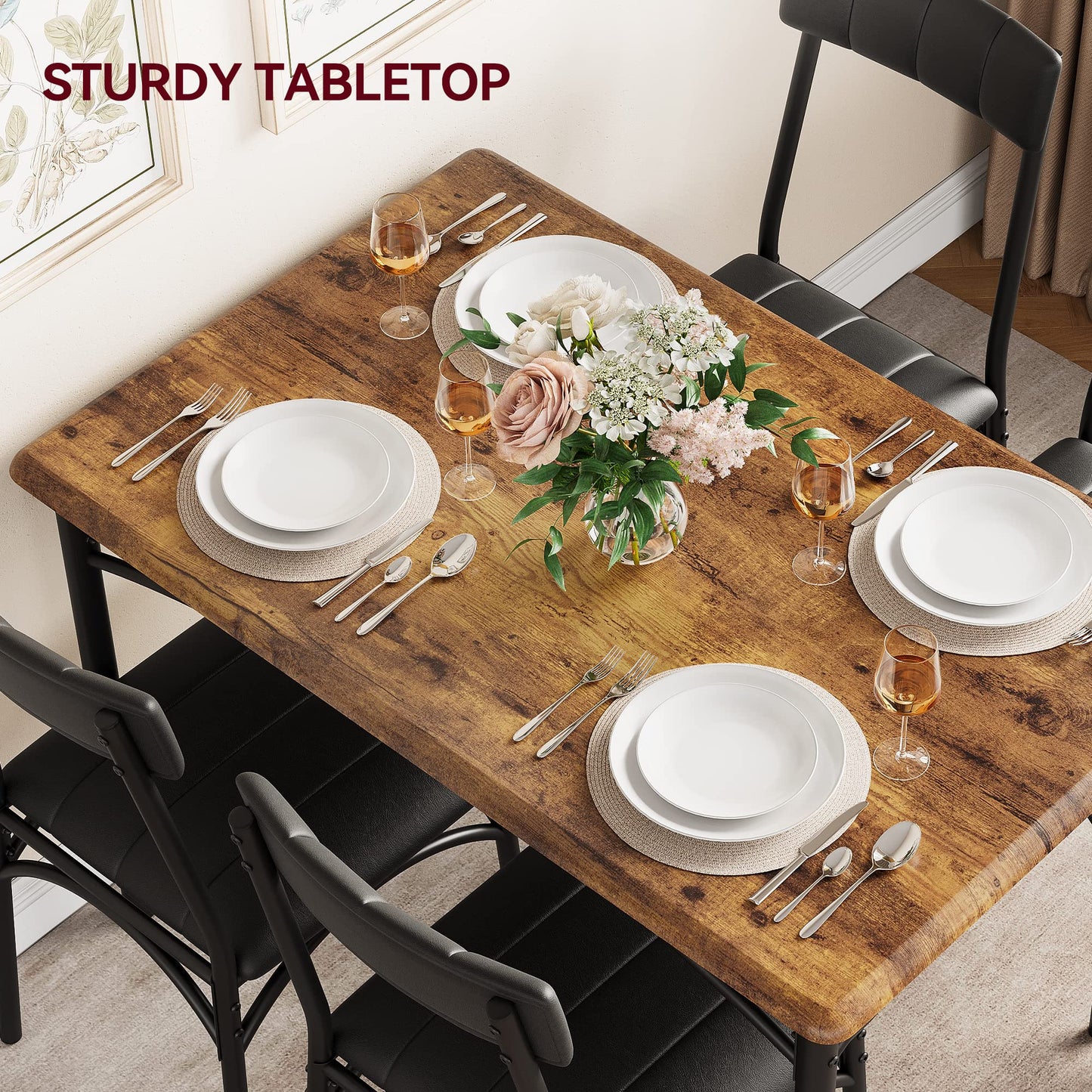Retro Brown Kitchen Table