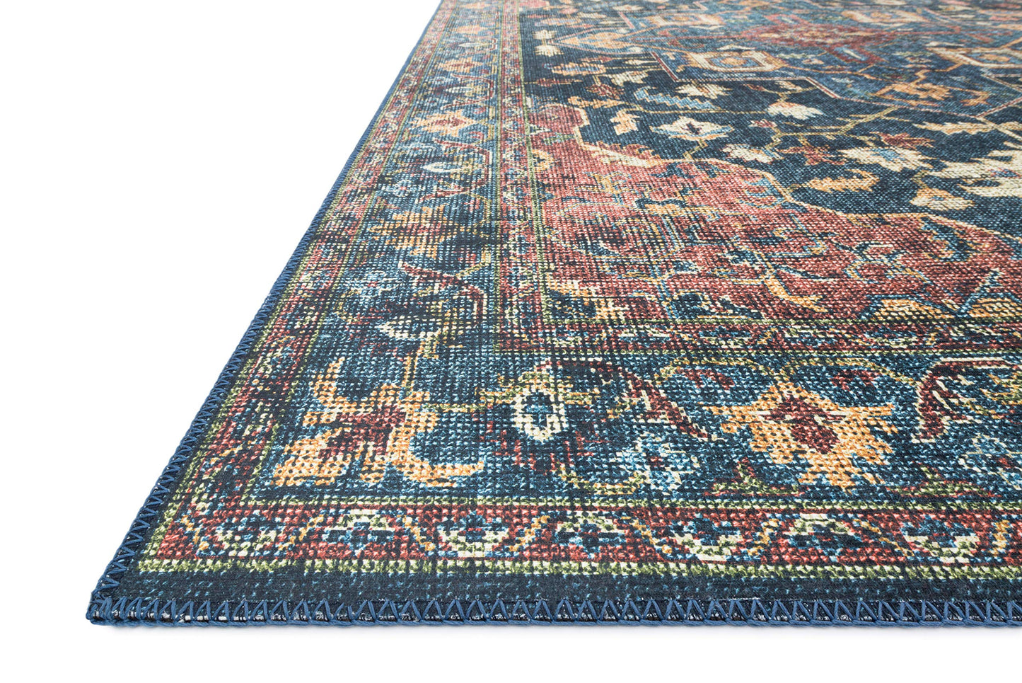 Denim/Brick Area Rug