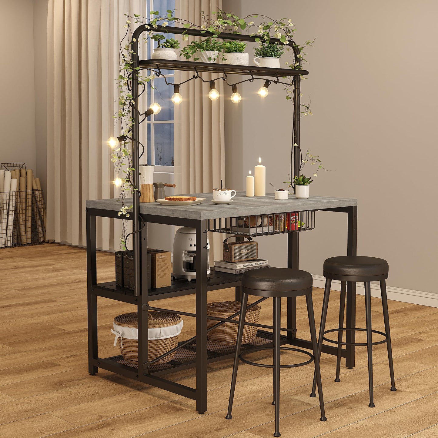 Grey Kitchen Rack