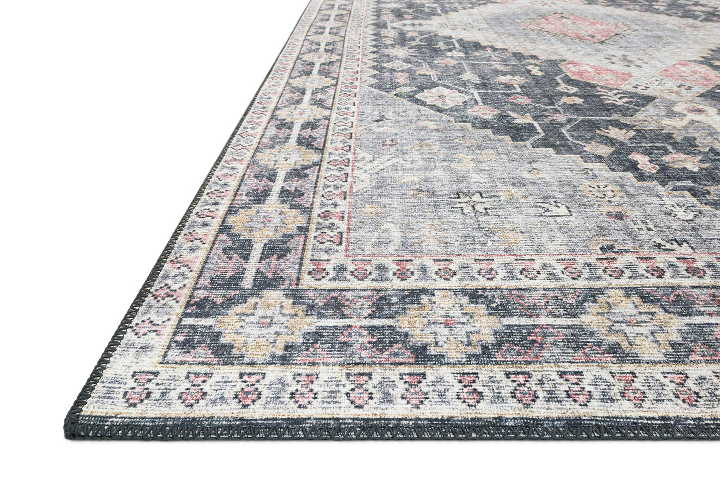 Charcoal/Multi Area Rug