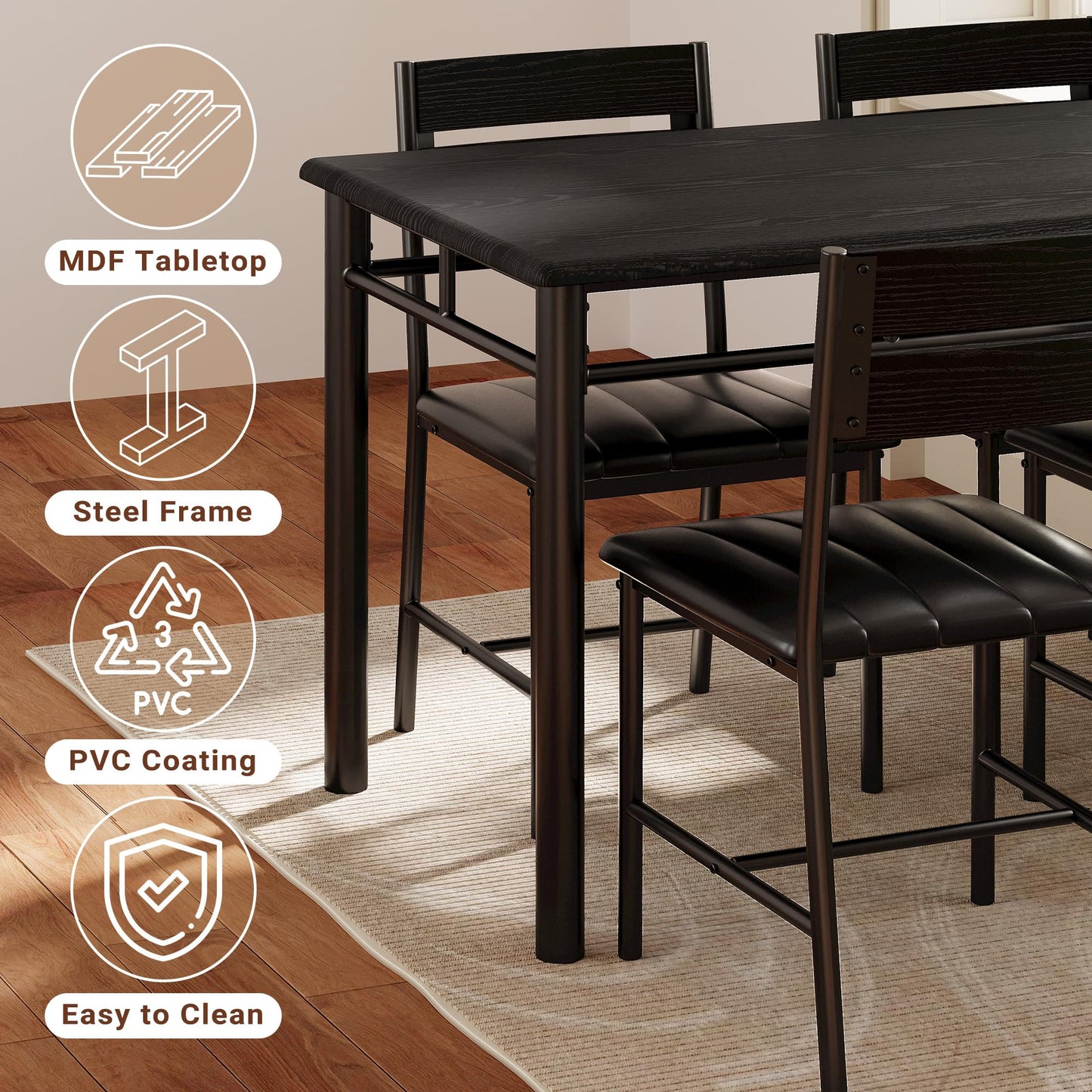 Black Dining Table