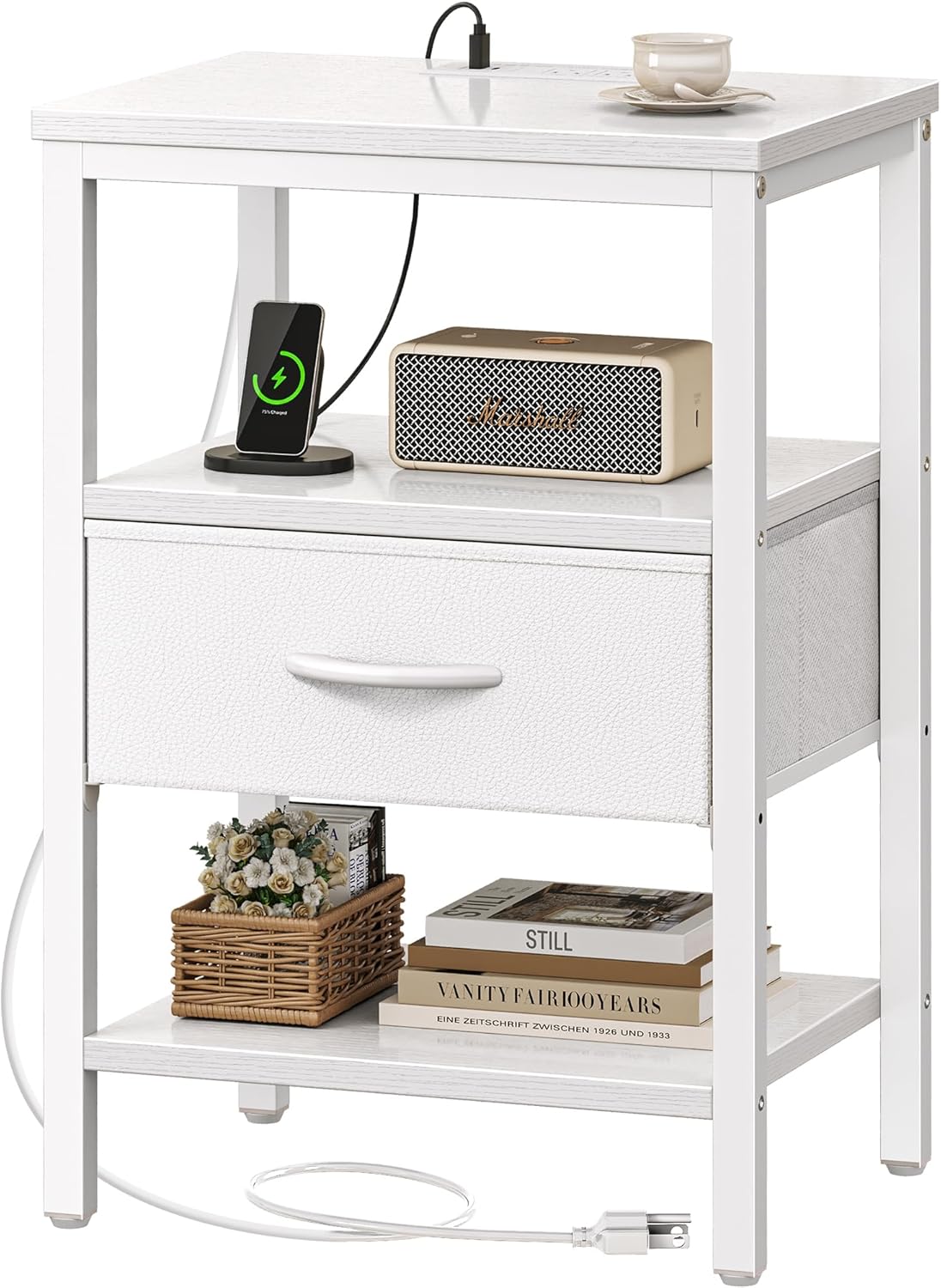 Nightstand with Charging Station