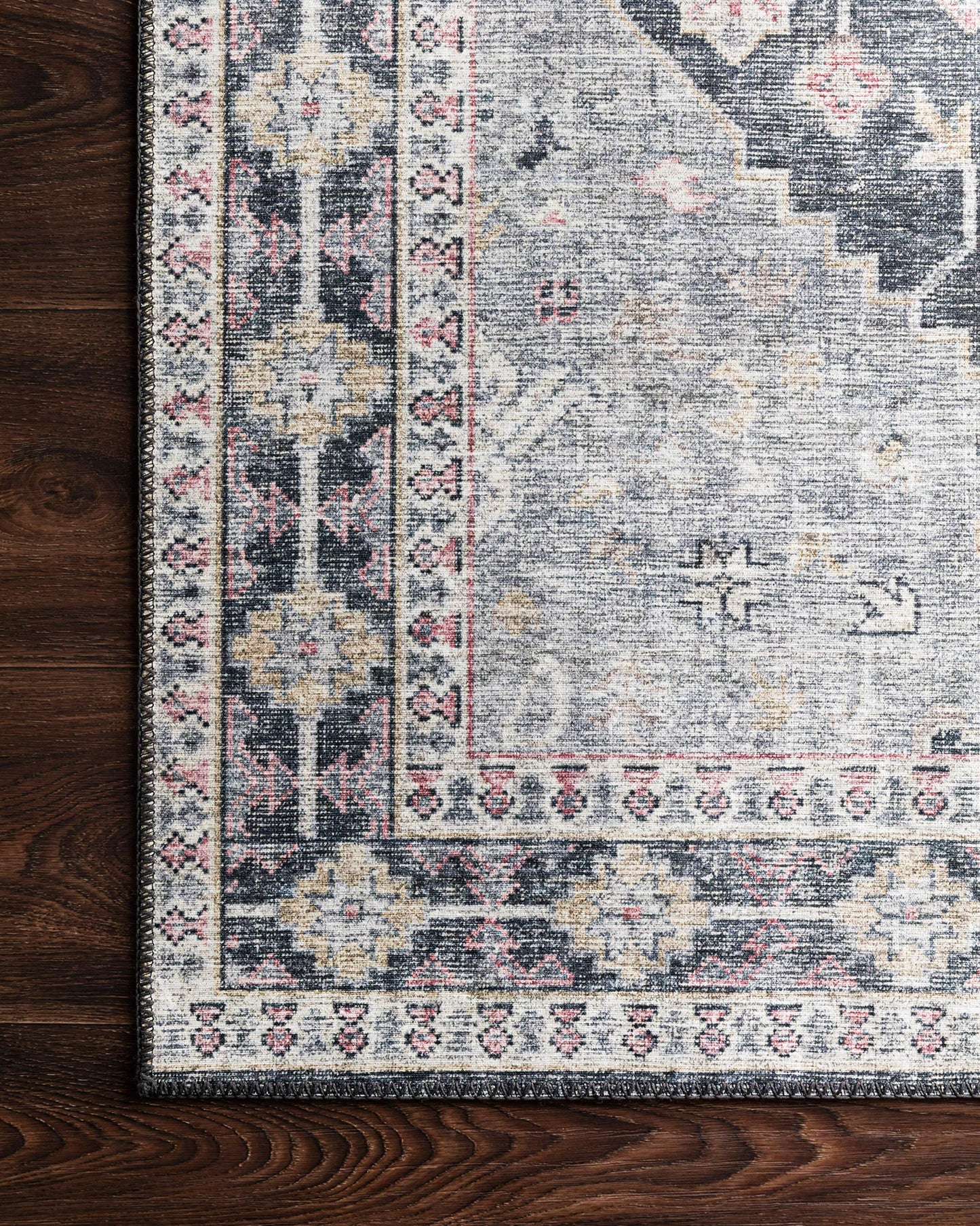 Charcoal/Multi Area Rug