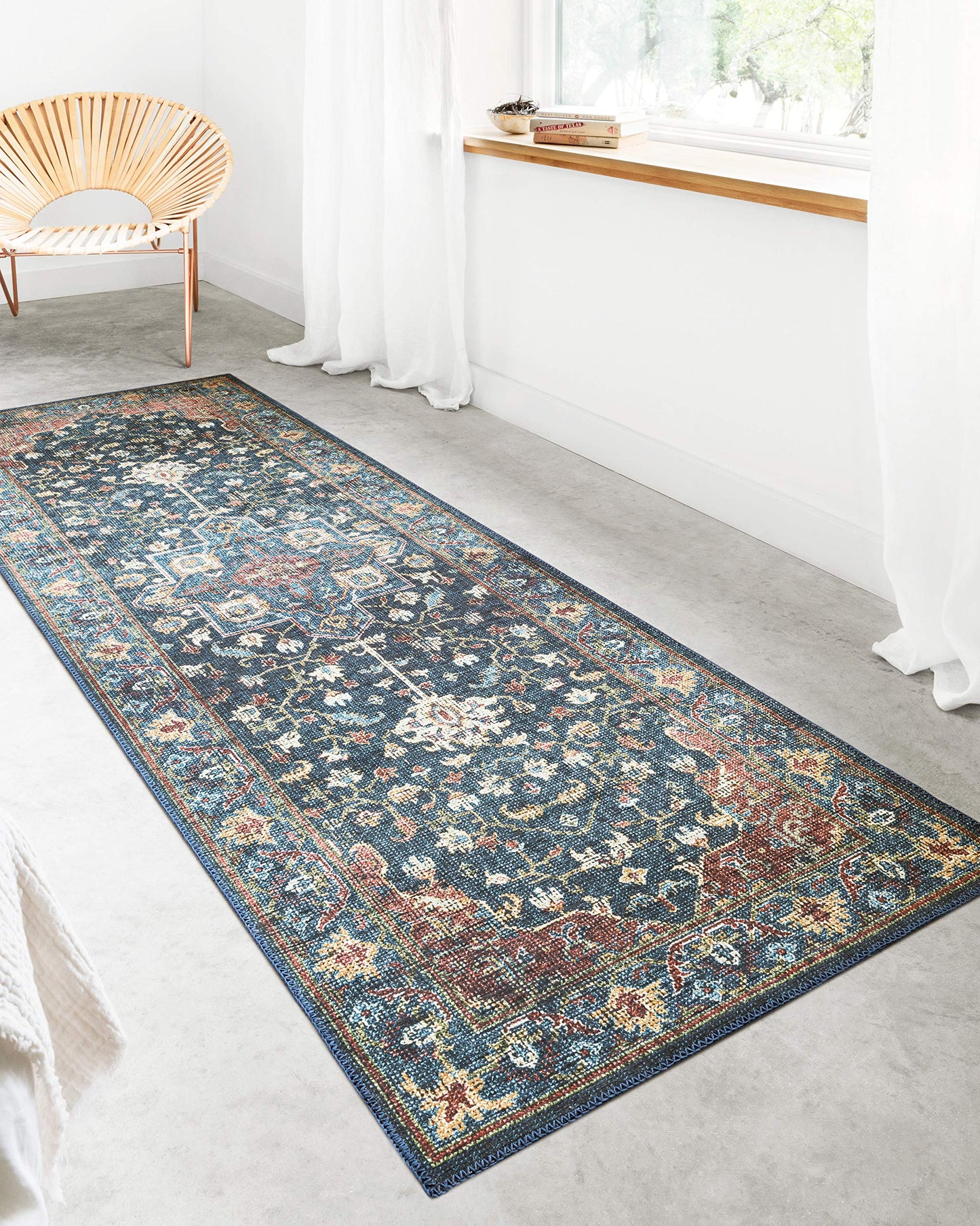 Denim/Brick Area Rug