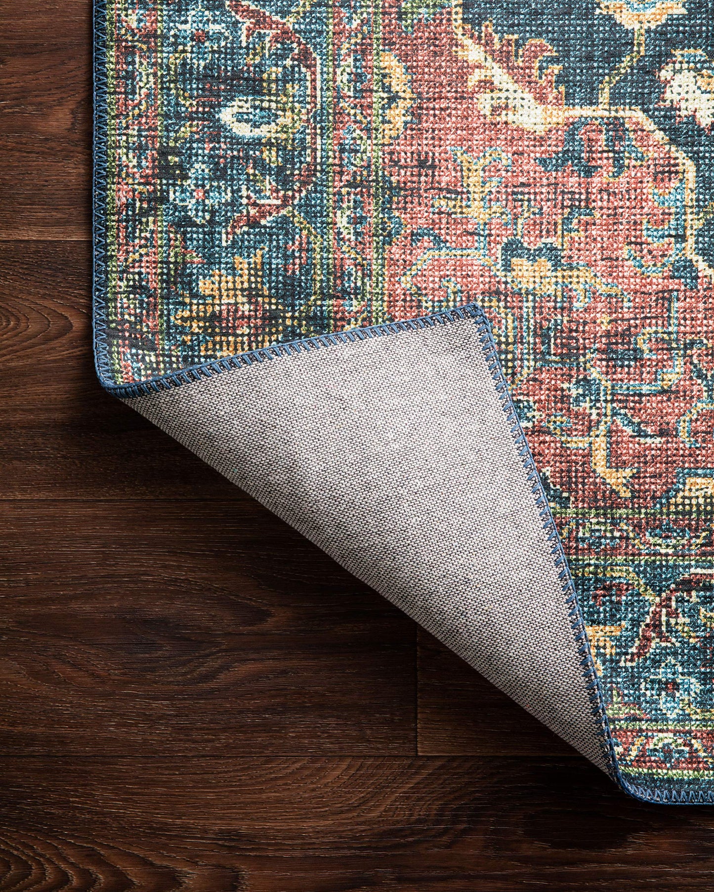 Denim/Brick Area Rug