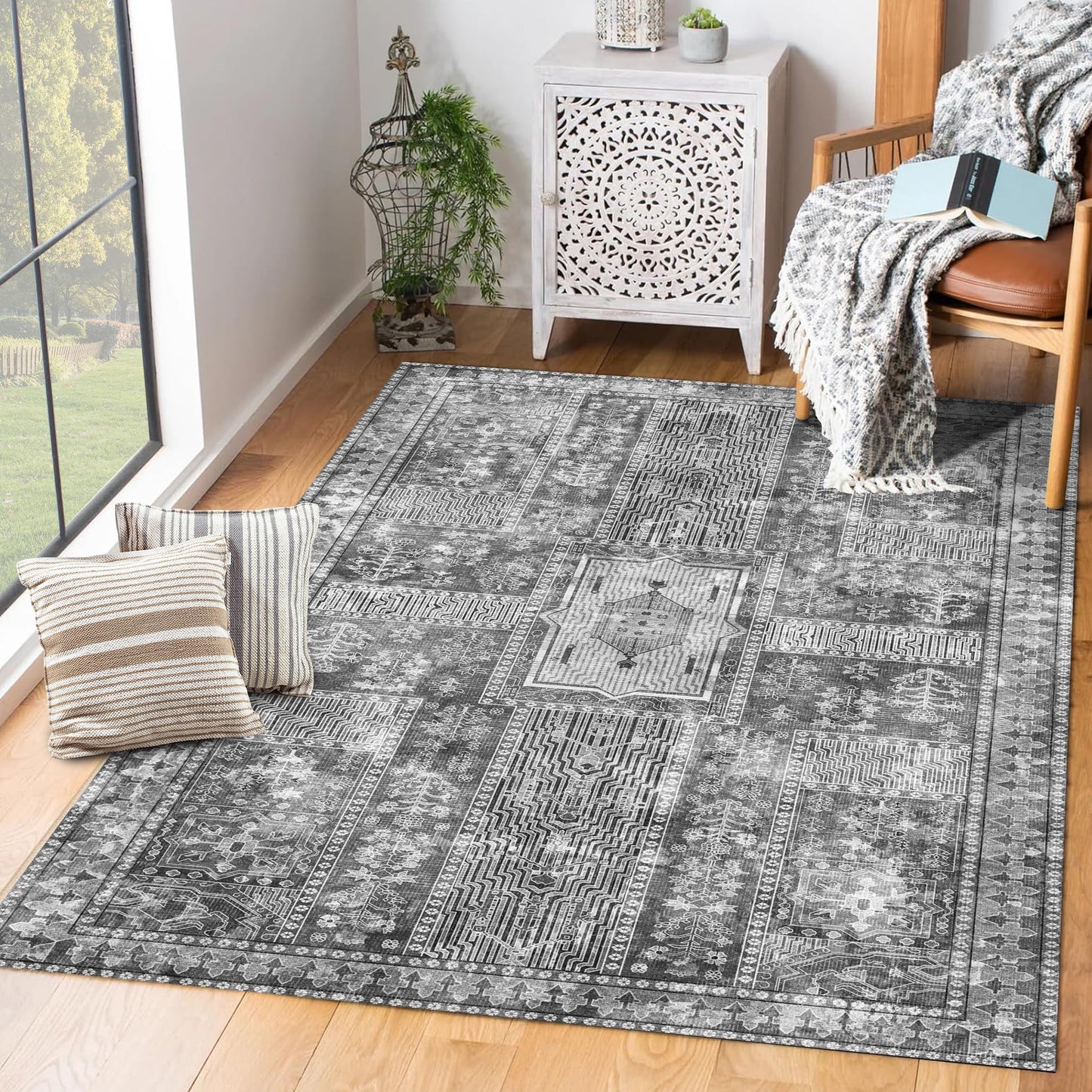 Vintage-grey Area Rugs