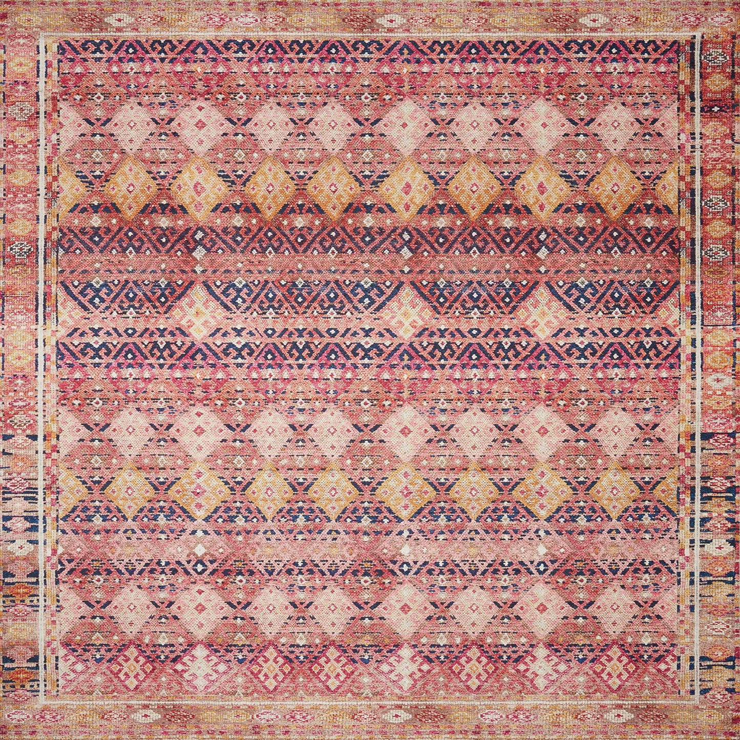 Magenta/Multi Area Rug