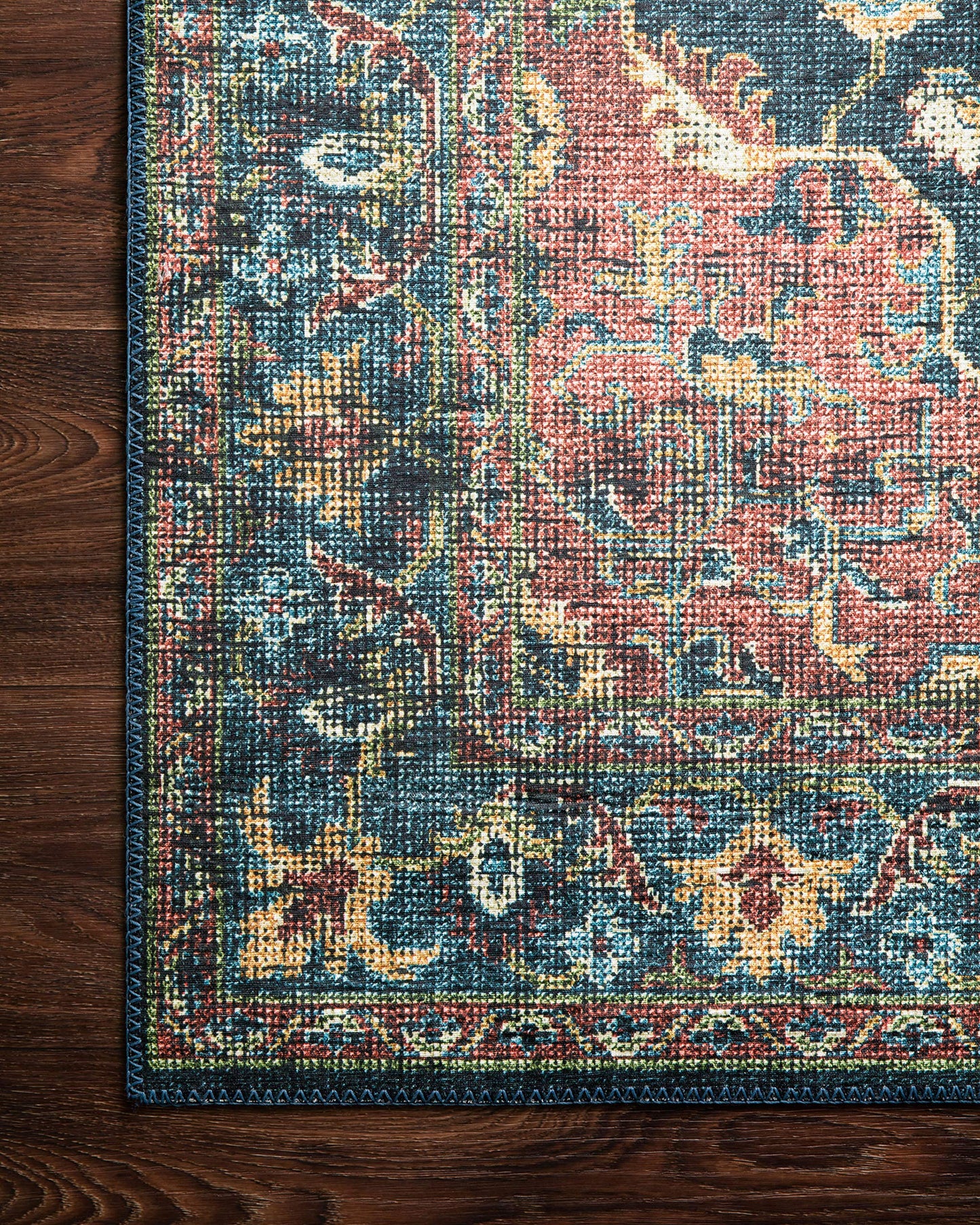 Denim/Brick Area Rug