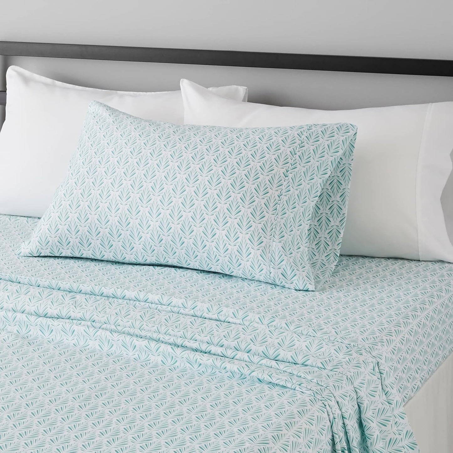 Wrinkle free microfiber 4 piece bed sheet set