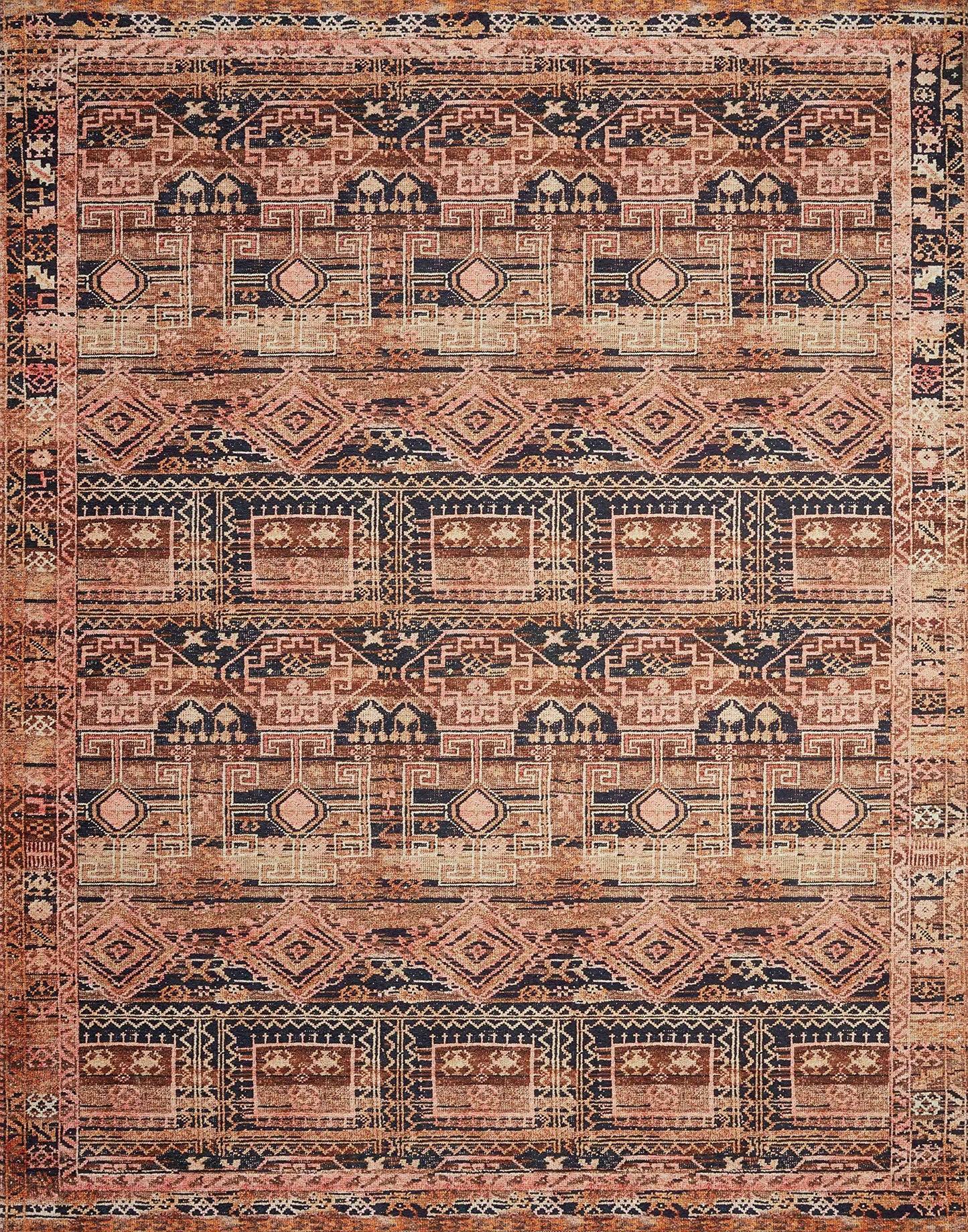 Mocha/Blush Area Rug