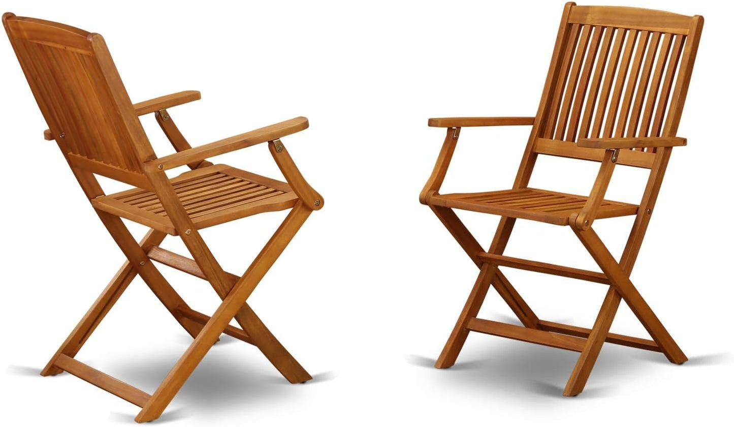 Foldable Patio Dining Chairs - Set of 2