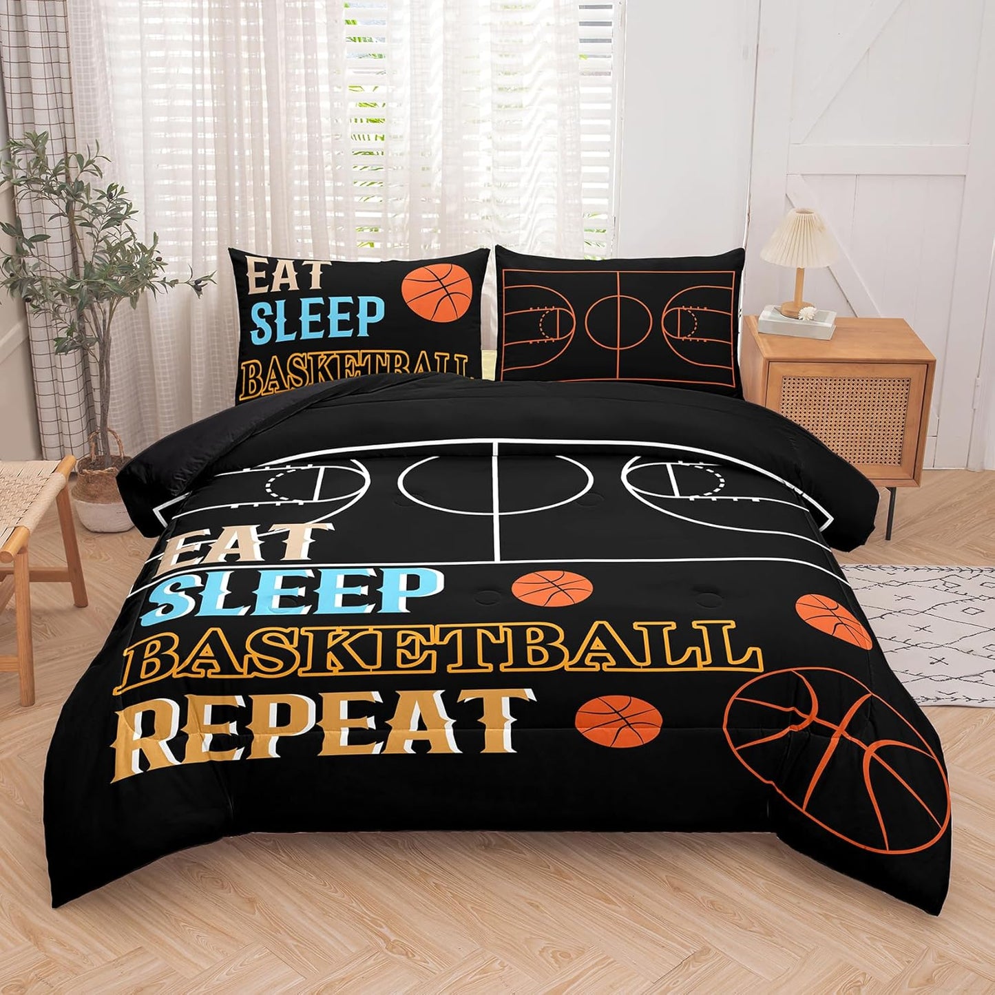 Basketball Bedding Set Twin 3D Printed