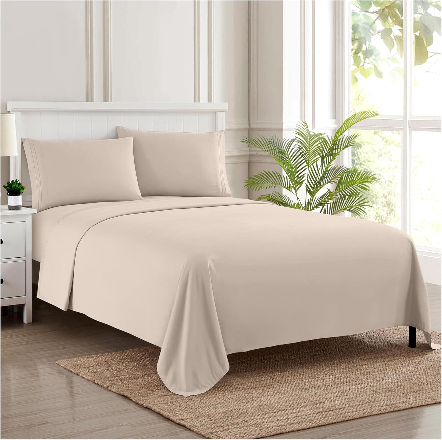 Breathable Luxury Sheets with Full Elastic