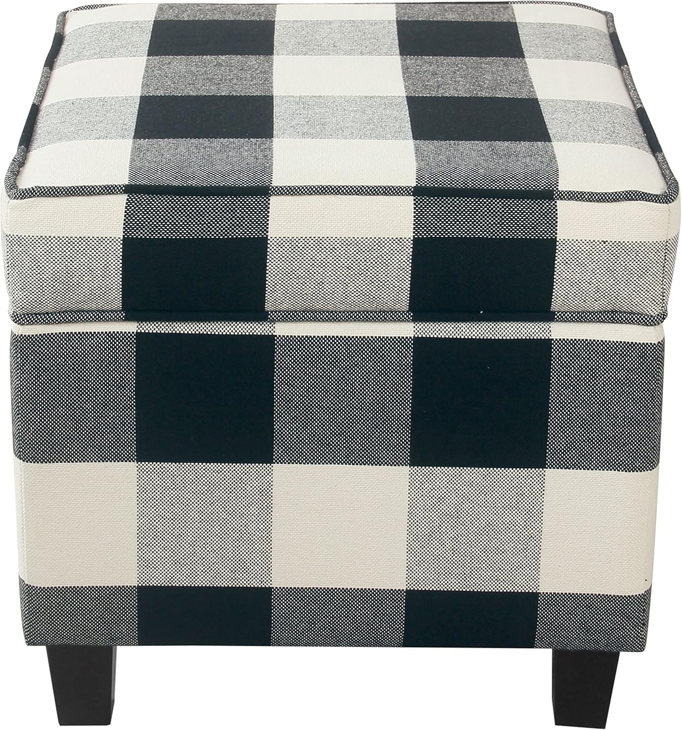 Classic Square Storage Ottoman with Lift Off Lid