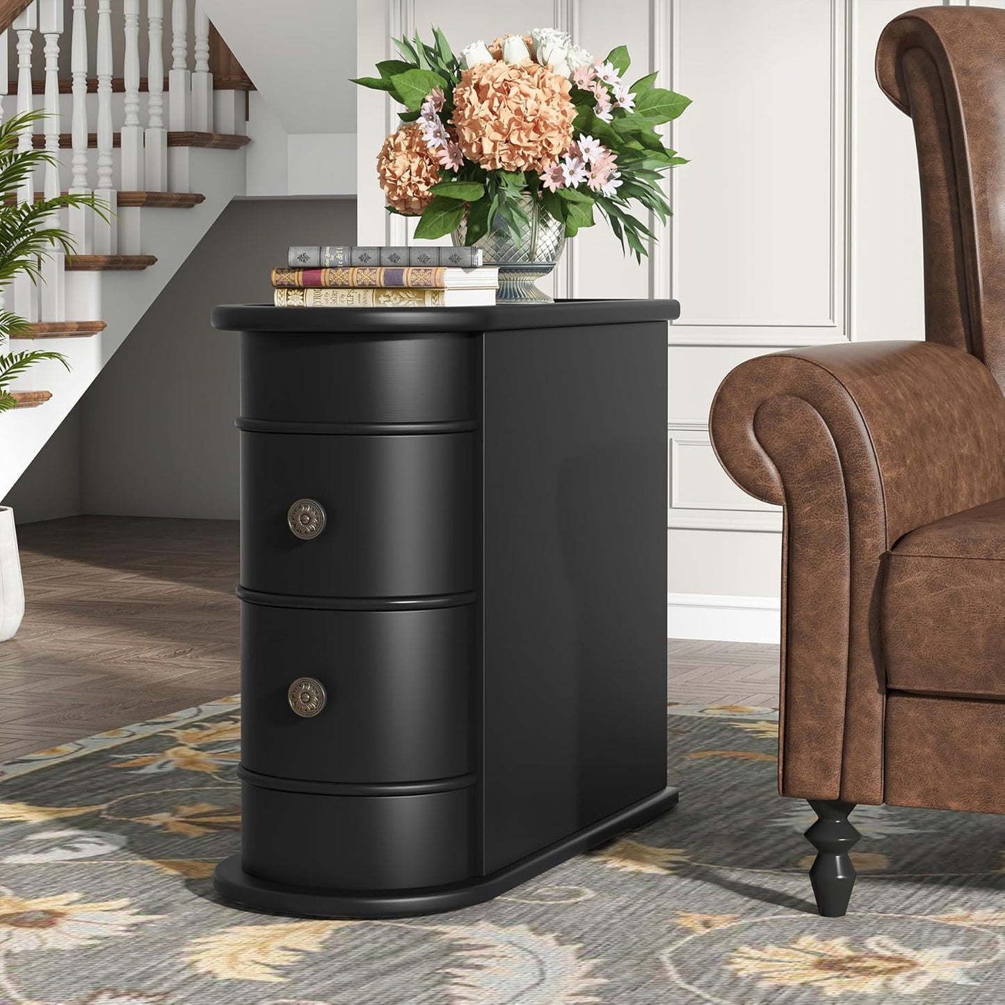 Wood End Table Set