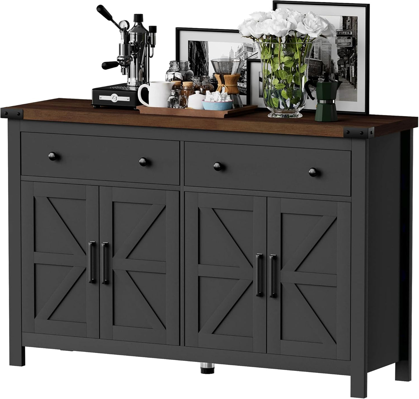 55" Sideboard Buffet Cabinet with Storage