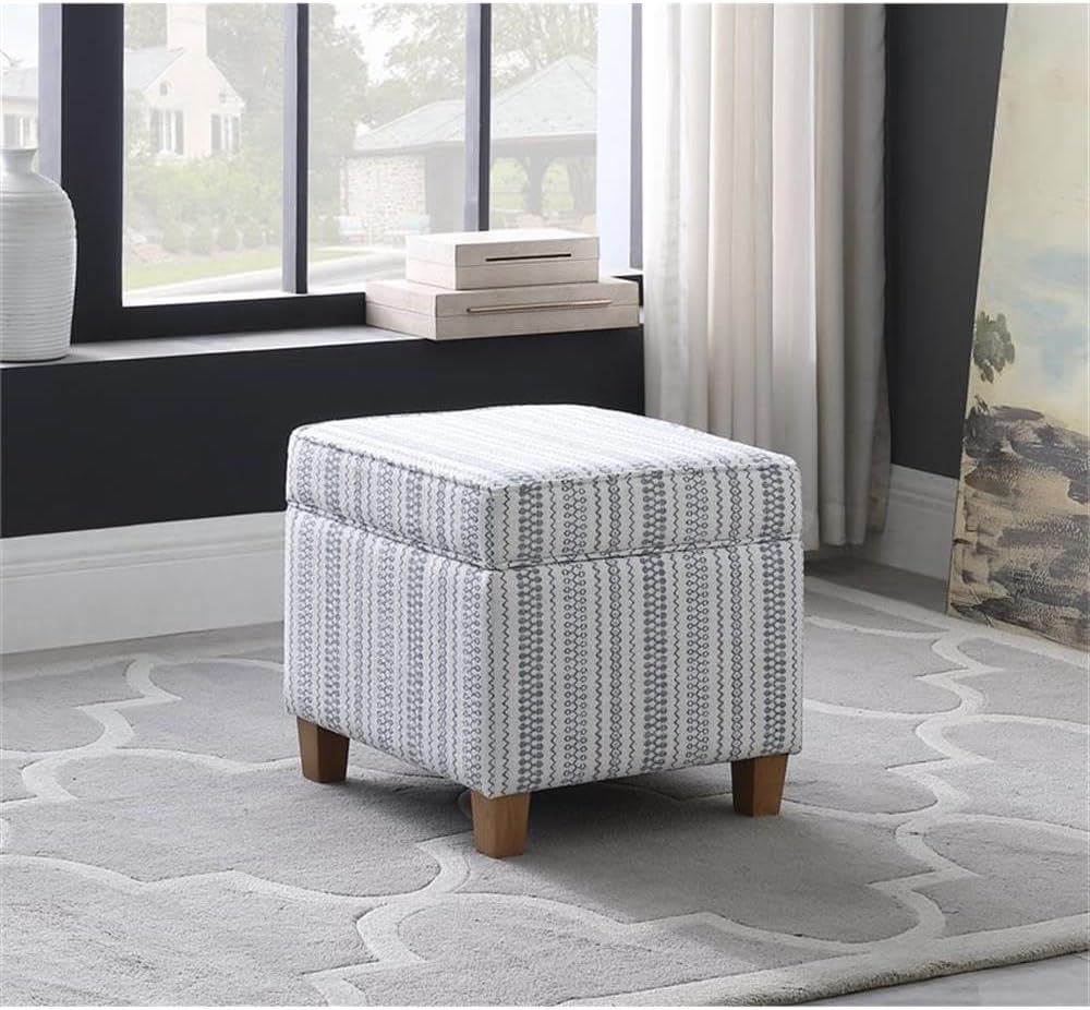 Classic Square Storage Ottoman with Lift Off Lid
