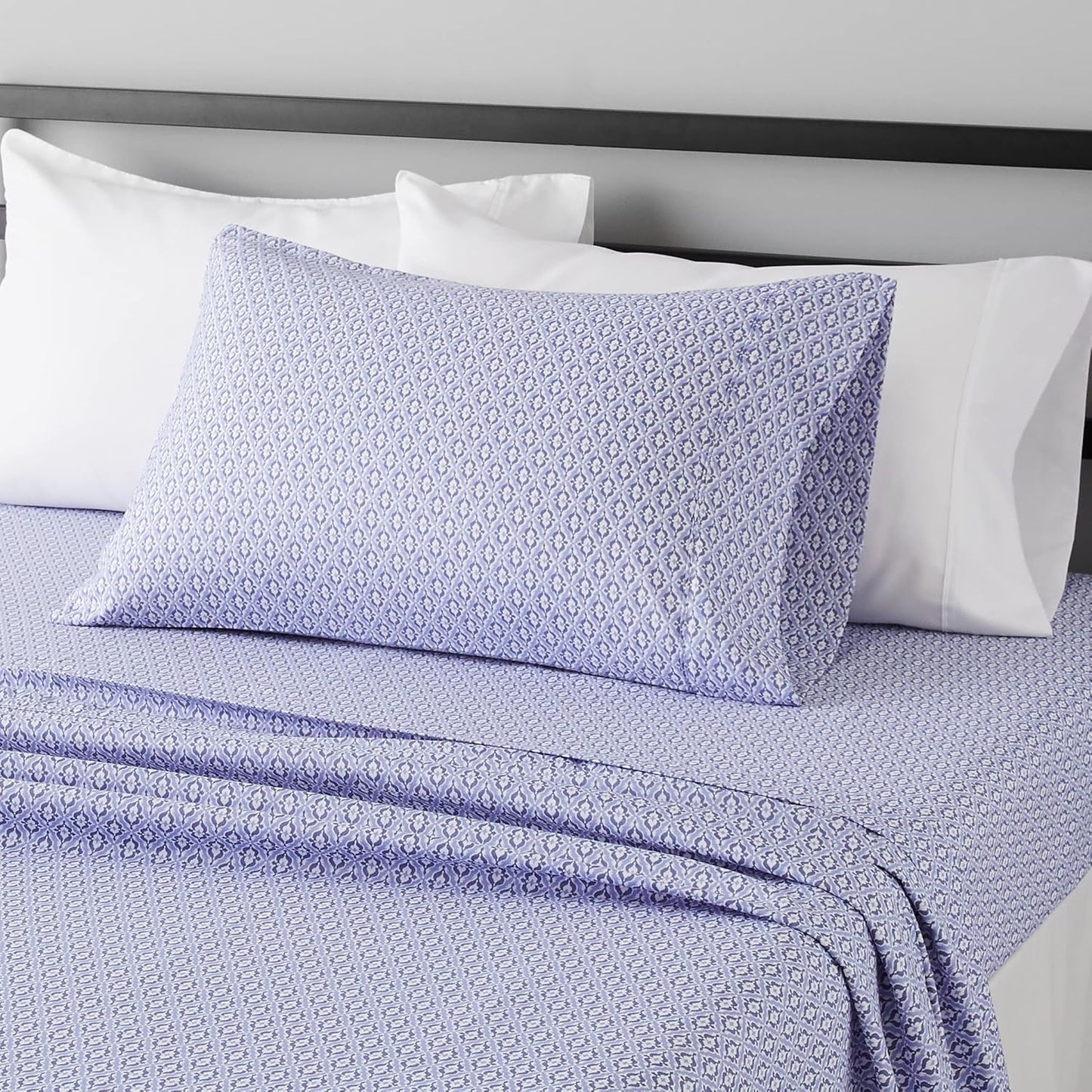Wrinkle free microfiber 4 piece bed sheet set