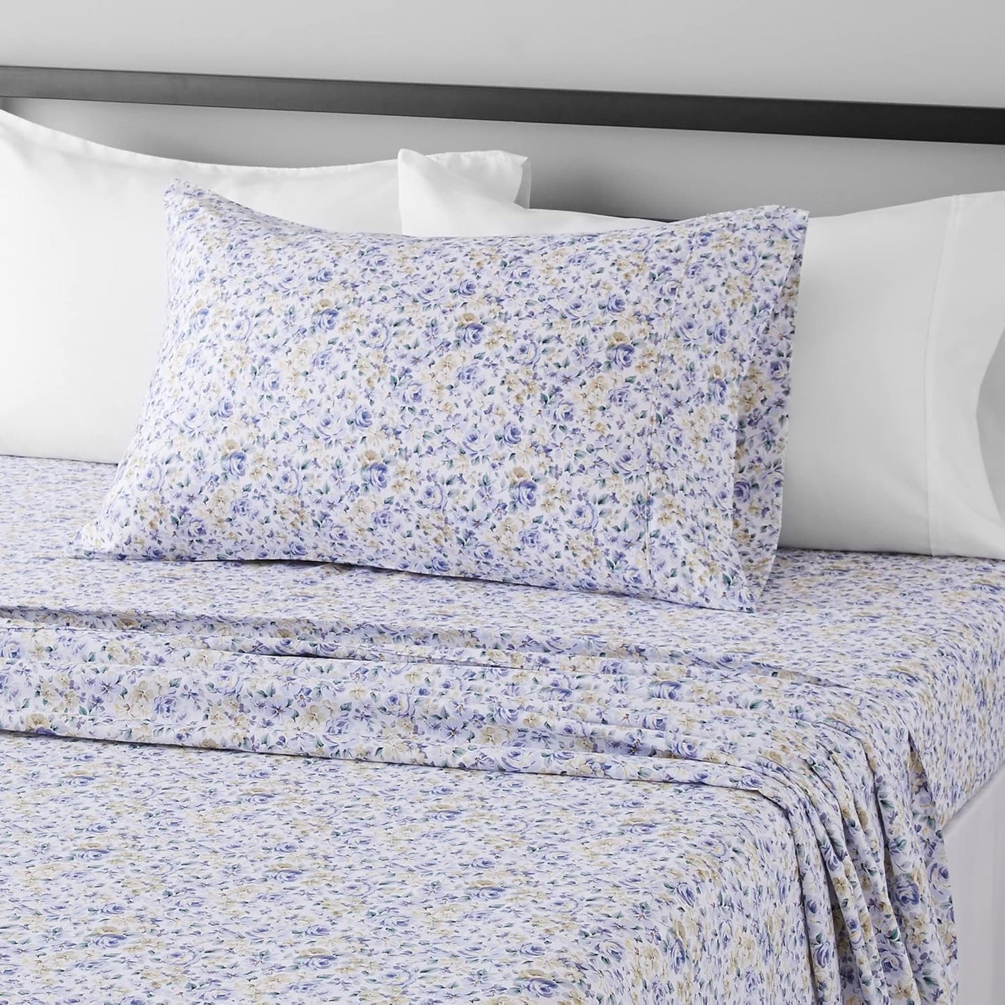 Wrinkle free microfiber 4 piece bed sheet set