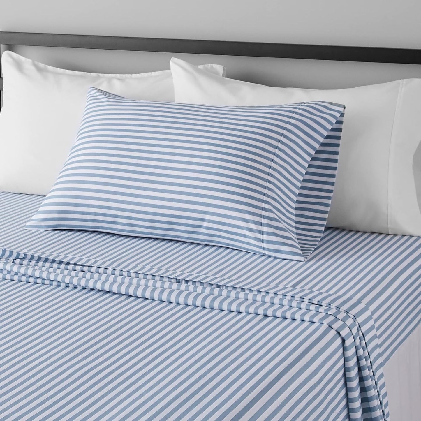 Wrinkle free microfiber 4 piece bed sheet set
