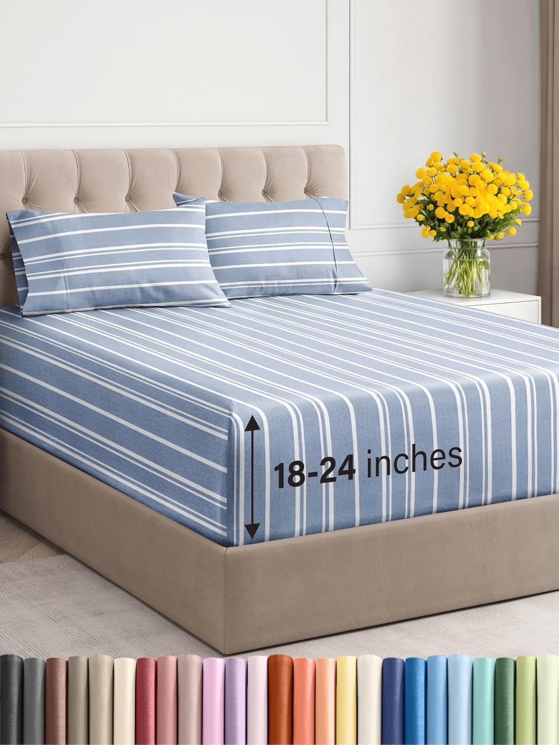 Extra Deep Queen Sheet Set - 6 Piece