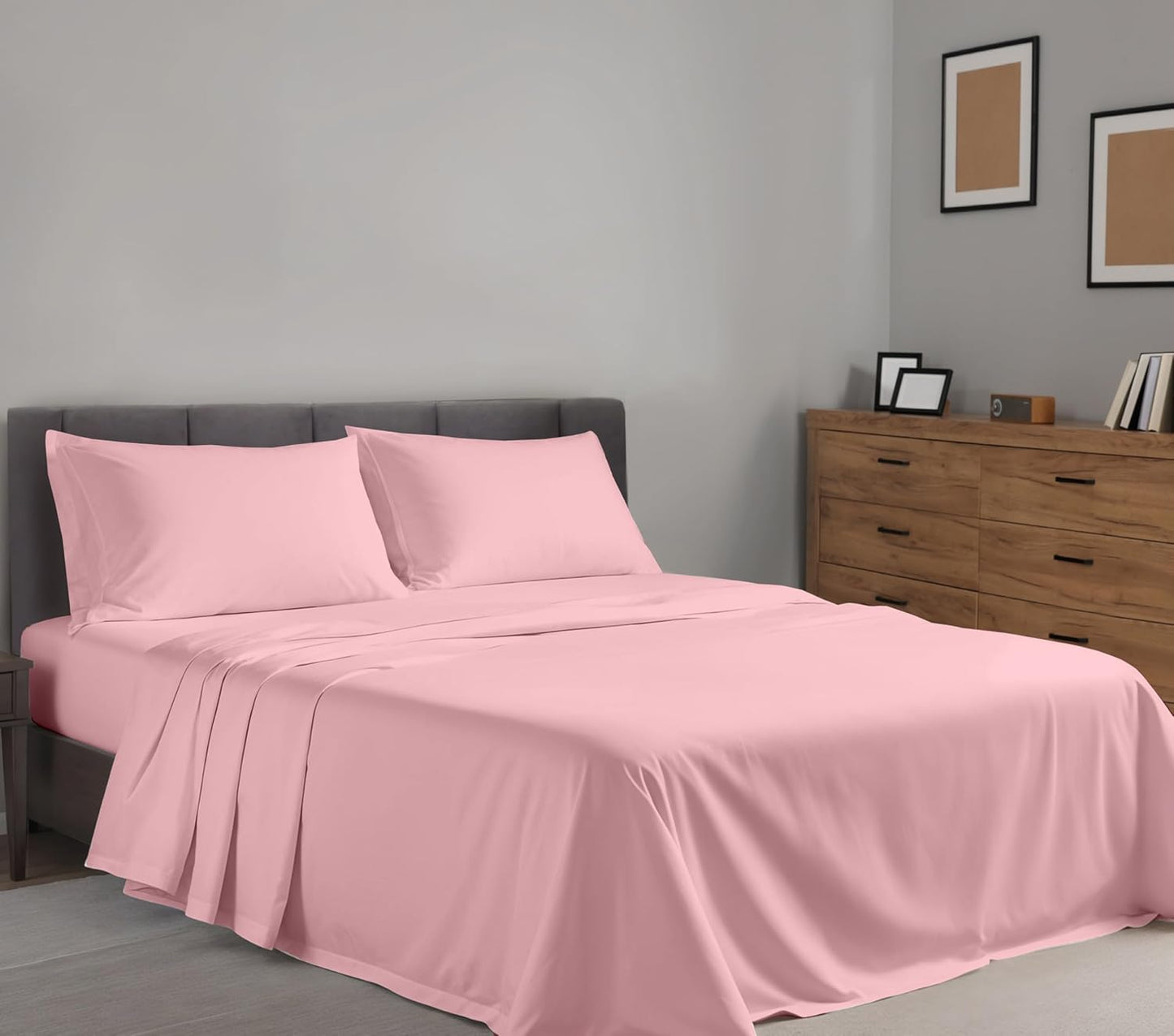 4 Pieces Cotton Sheets Set