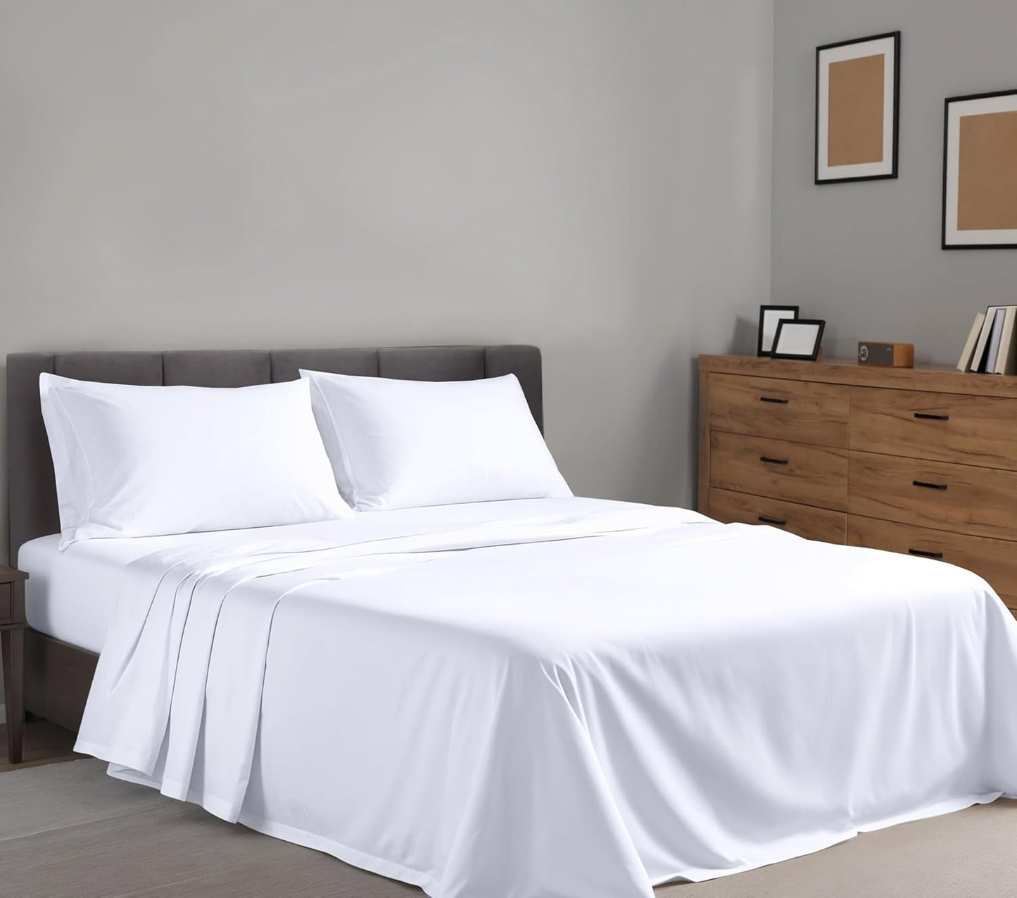 4 Pieces Cotton Sheets Set