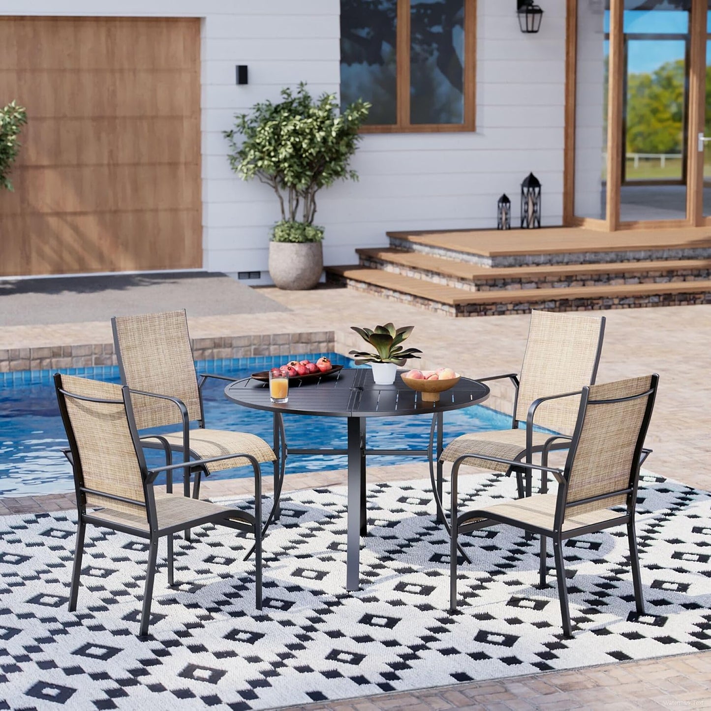 7-Piece All-Weather Rattan Patio Dining Set