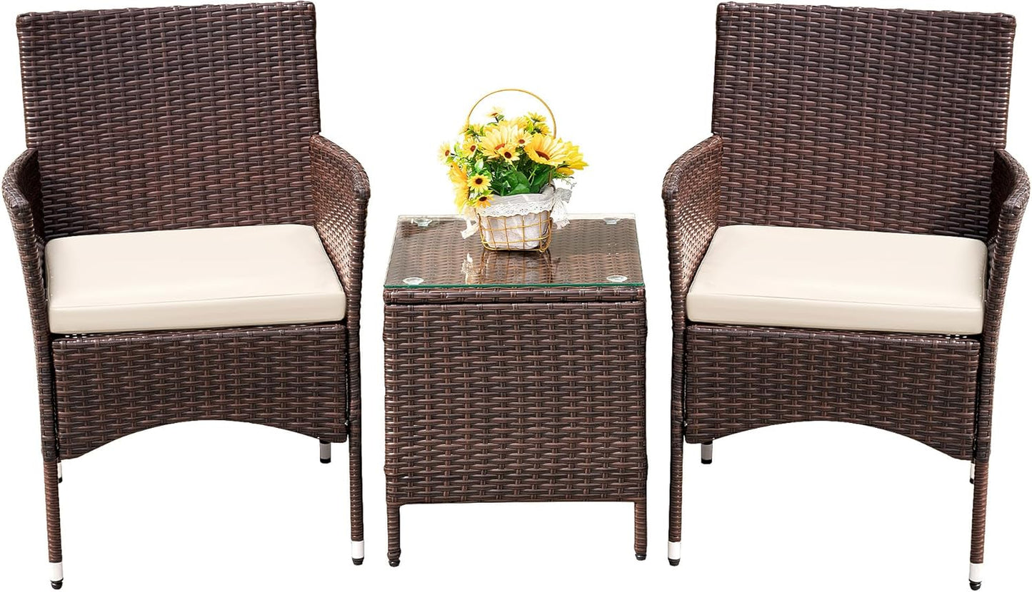 3 Pieces Patio Porch Furniture Sets