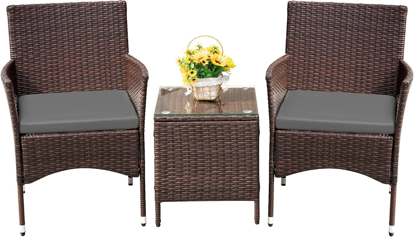 3 Pieces Patio Porch Furniture Sets