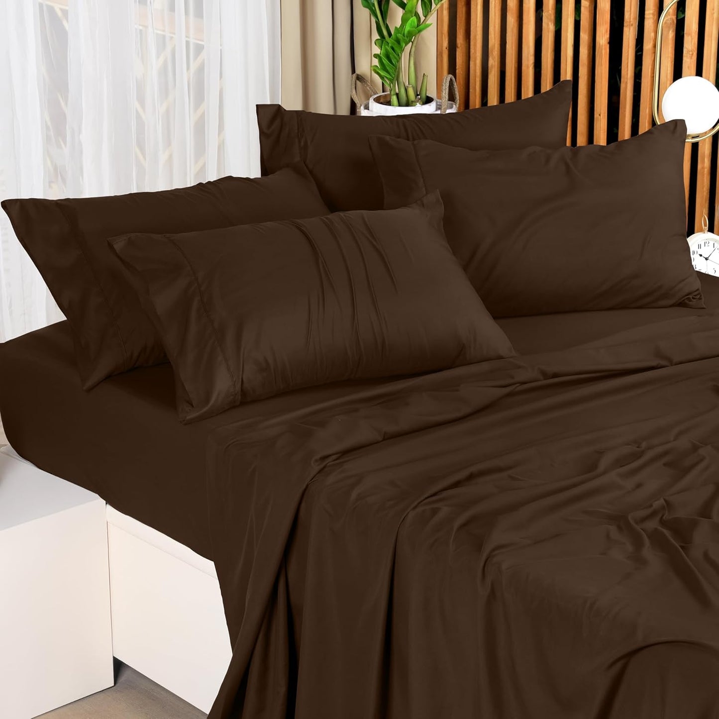 Bedding Queen Bed Sheets Set - 4 Piece