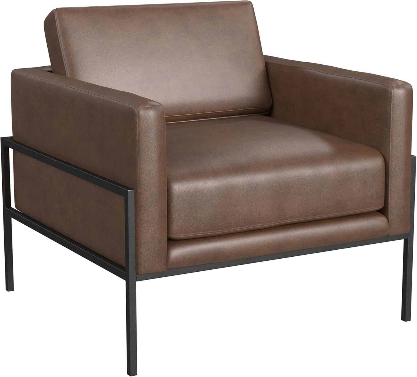 Modern Metal Frame Accent Chair