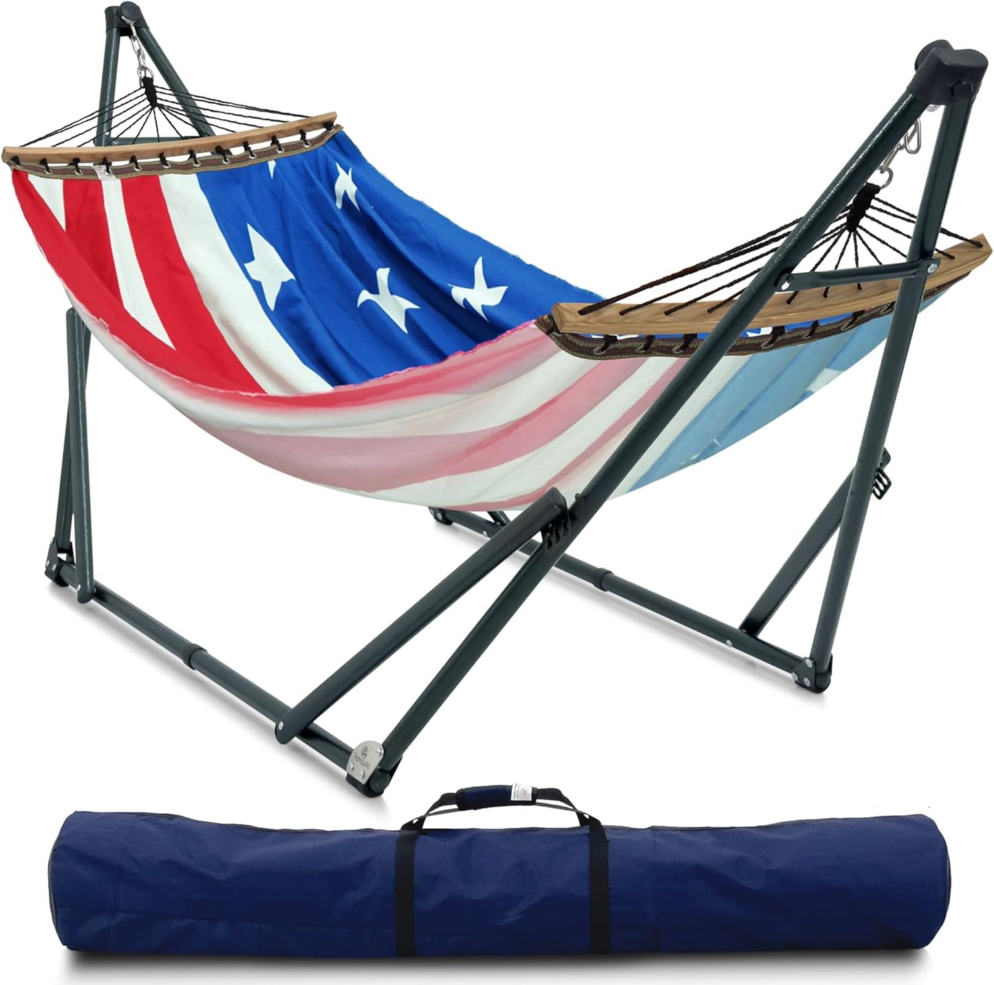Double Hammock with Stand Included for 2 Persons