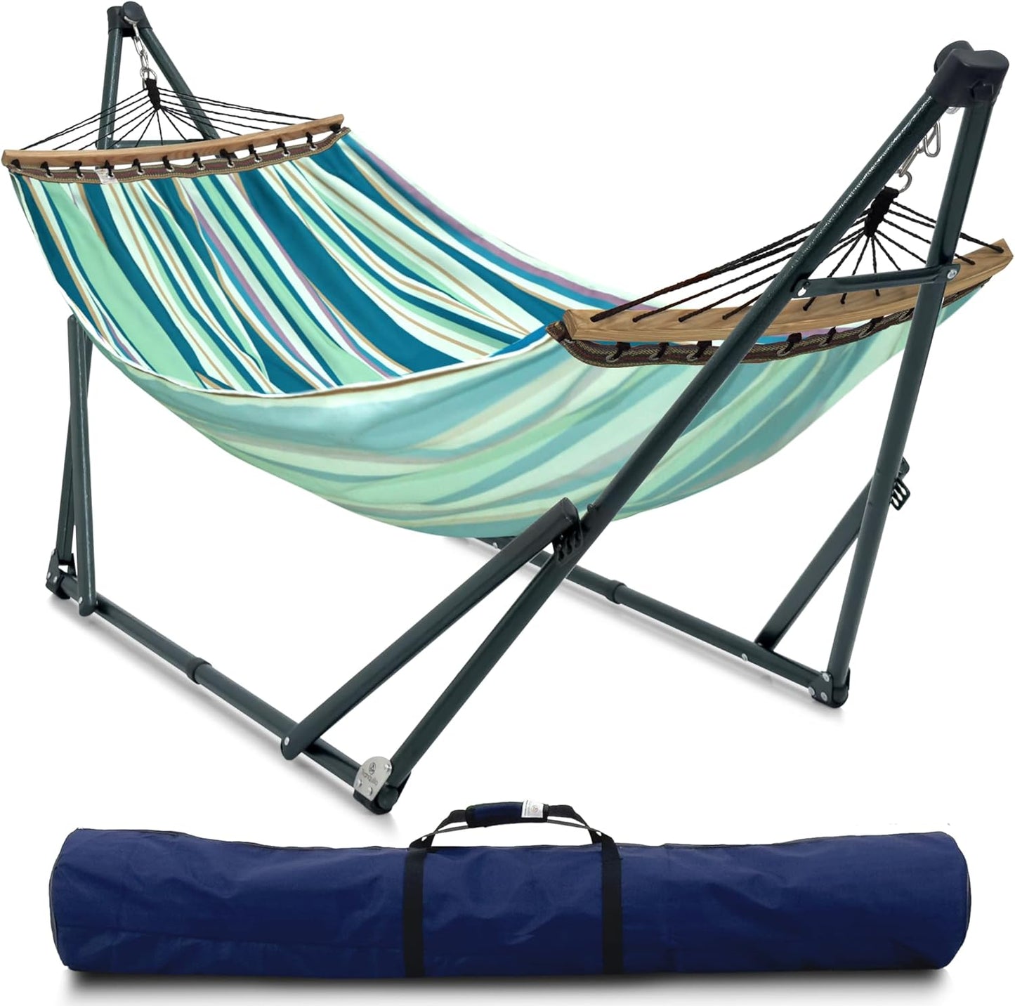 Double Hammock with Stand Included for 2 Persons