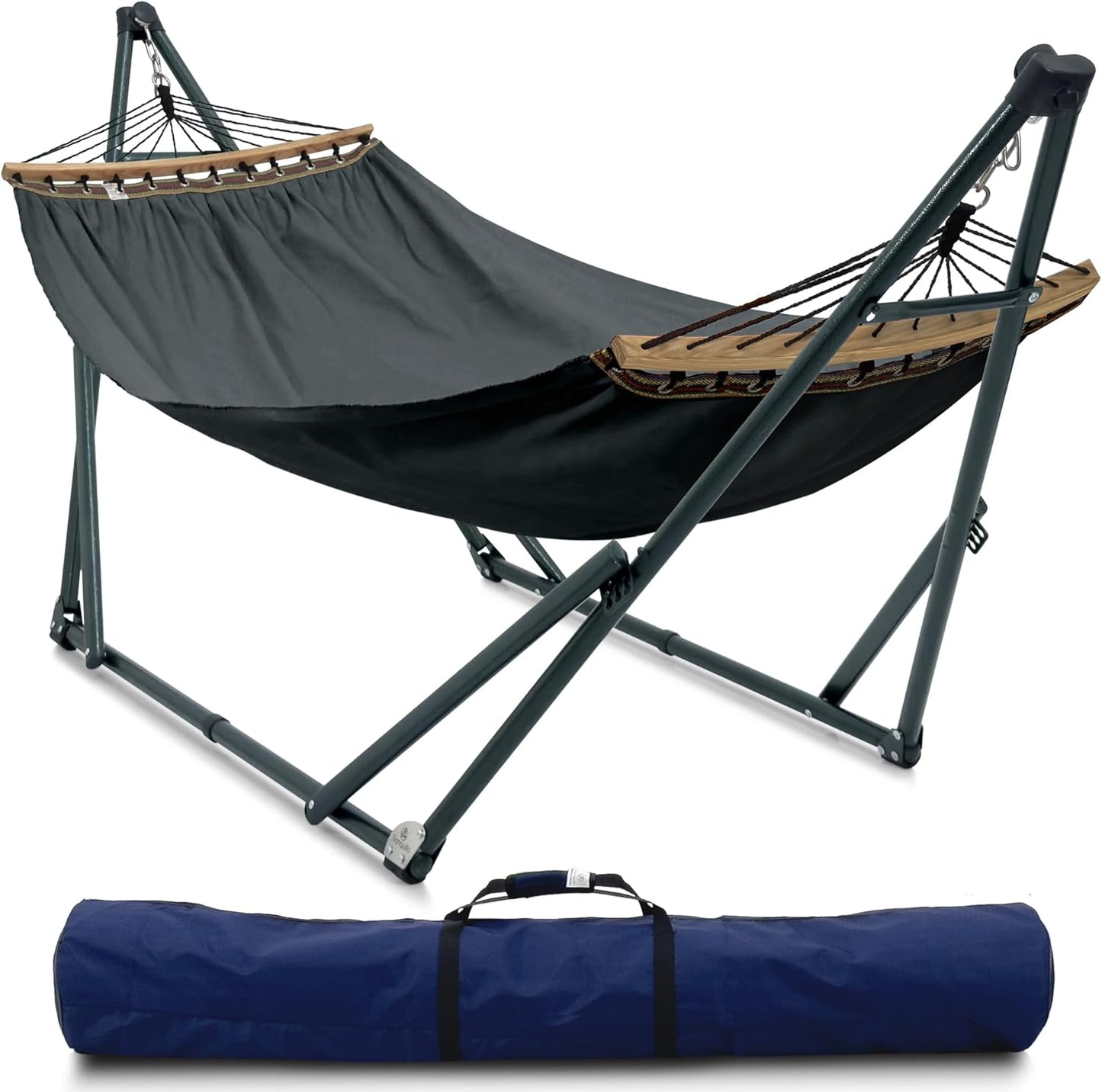 Double Hammock with Stand Included for 2 Persons